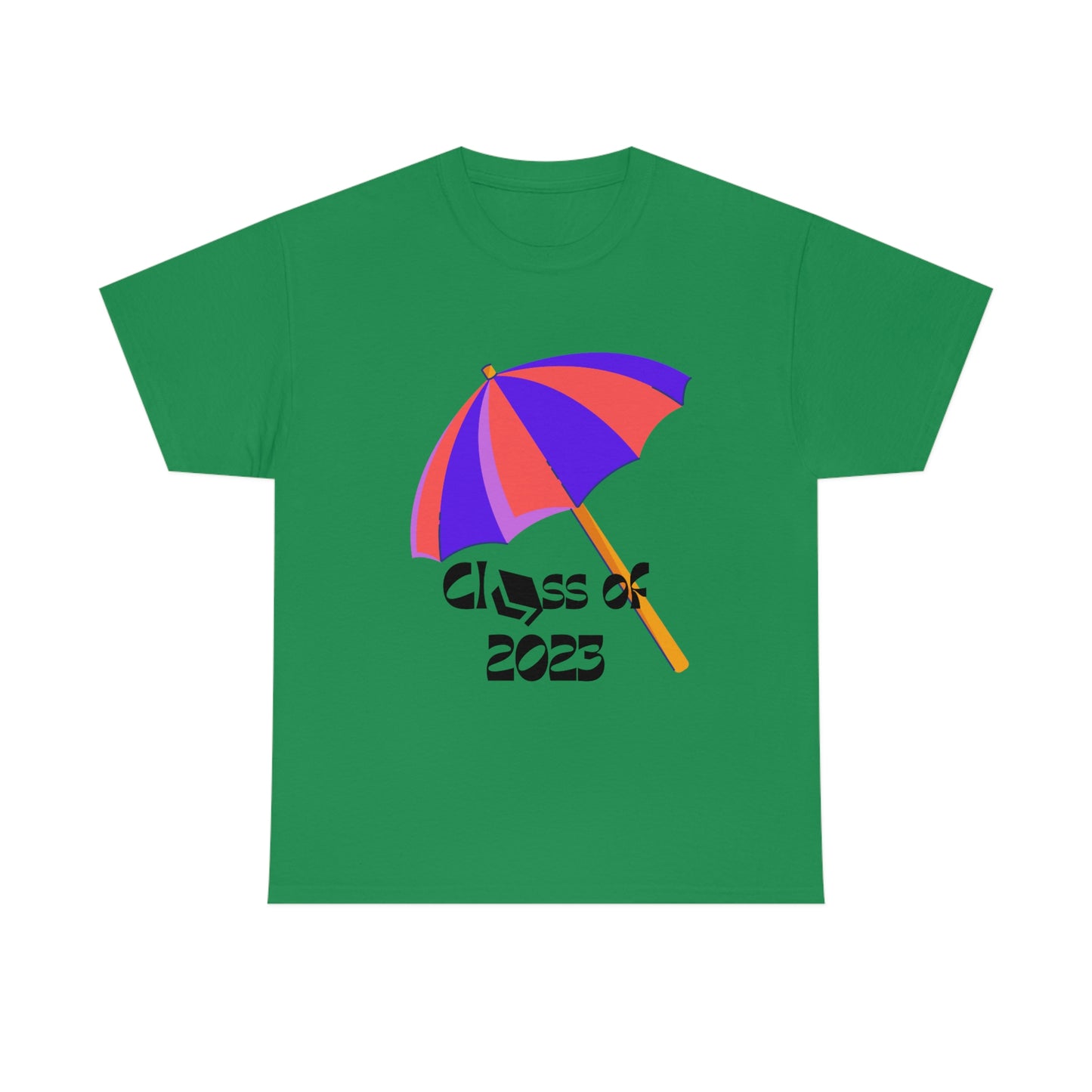 "Beach Umbrella 2023 Graduate" Unisex Heavy Cotton Tee