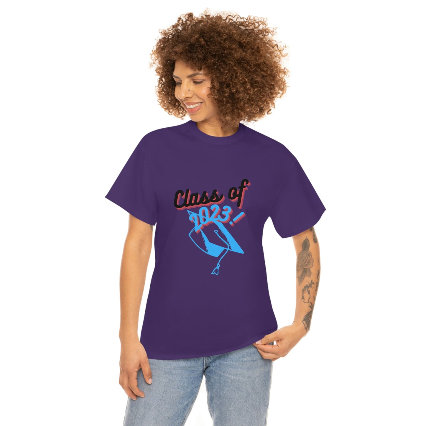 "Class of 2023 Graduation Cap": 2023 Graduate:  Unisex Heavy Cotton Tee