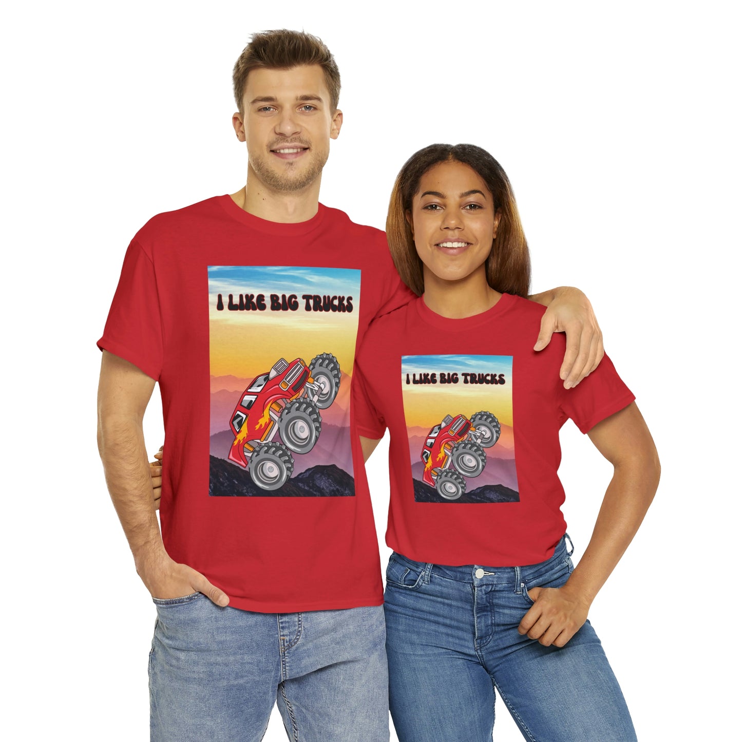 "I LIKE BIG TRUCKS" Unisex Heavy Cotton Tee