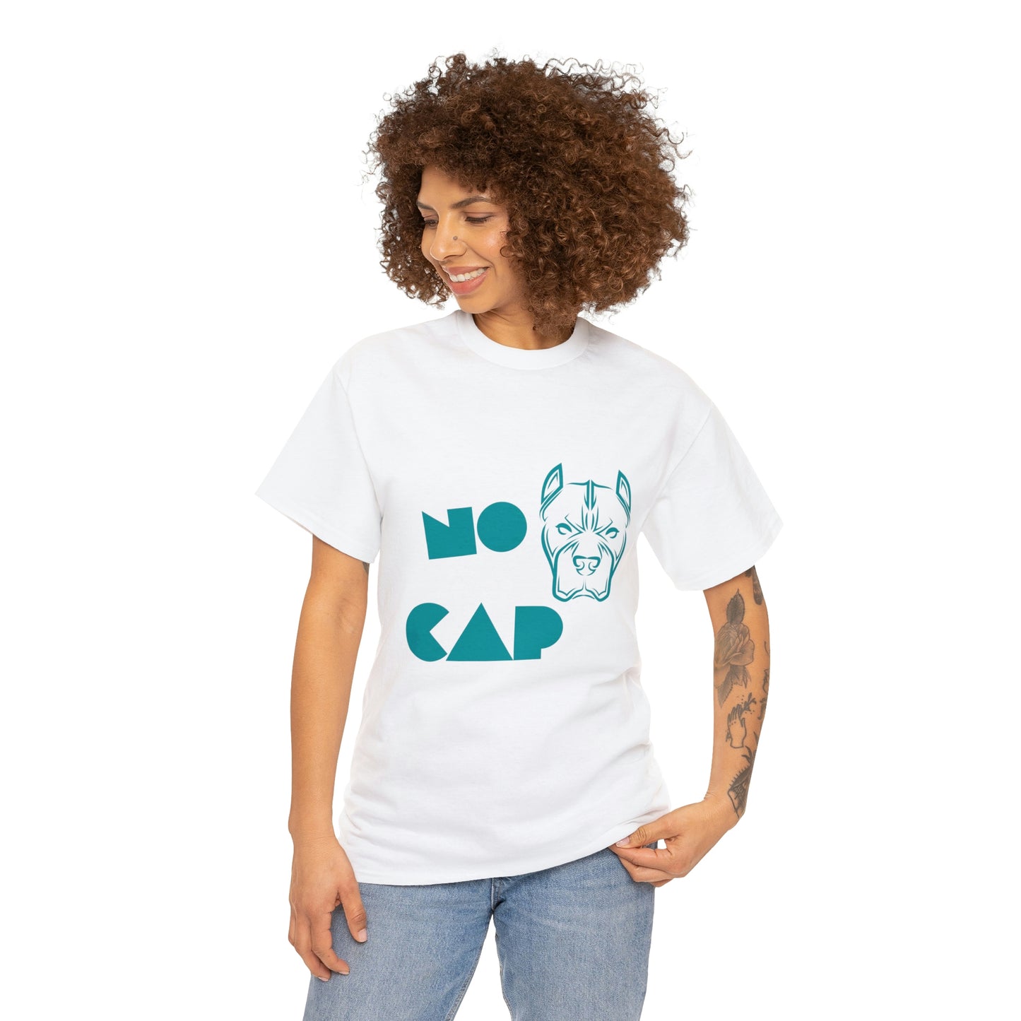 ''NO CAP " Unisex Heavy Cotton Tee