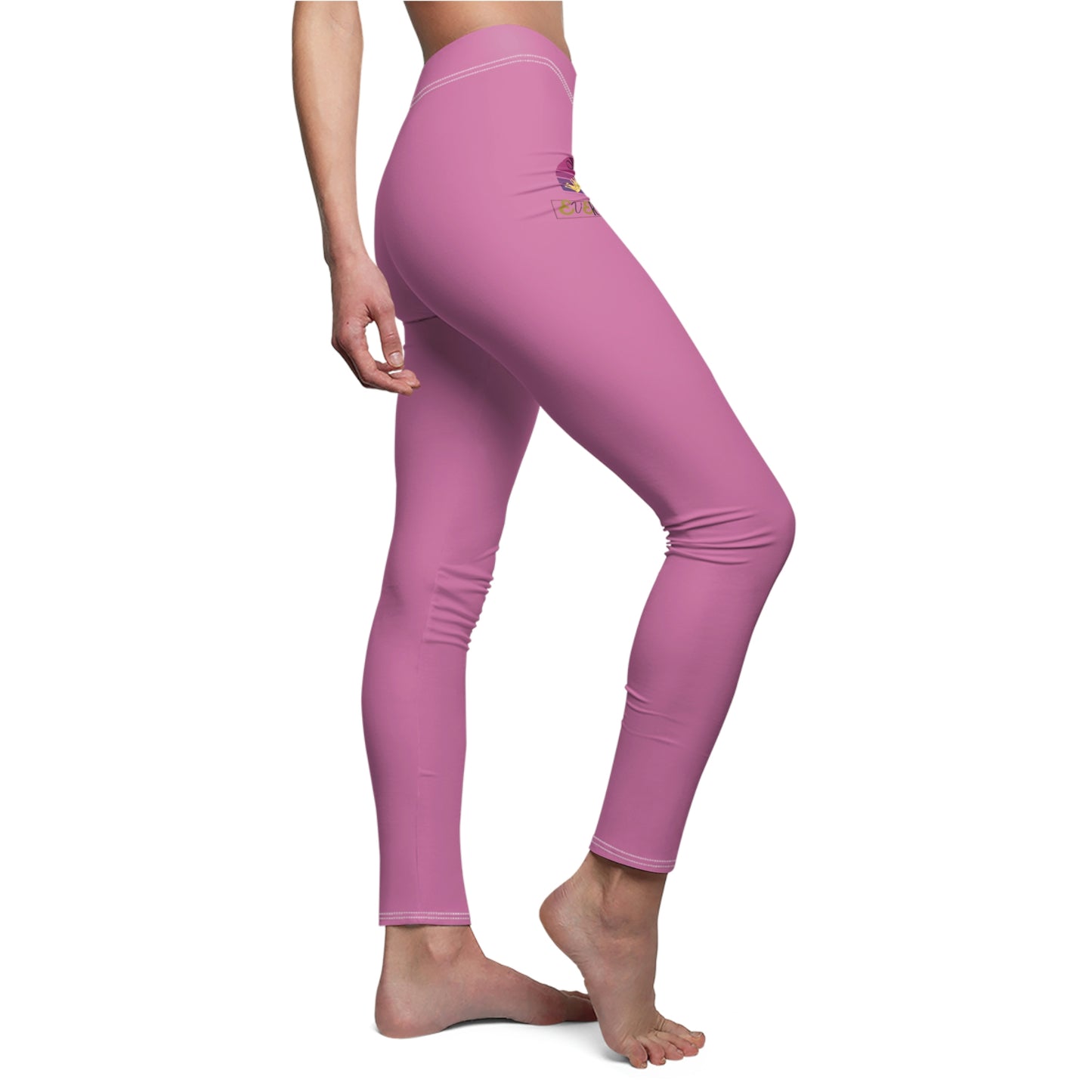 Light Pink - "Queen of Everything" Women's Casual Leggings (AOP)
