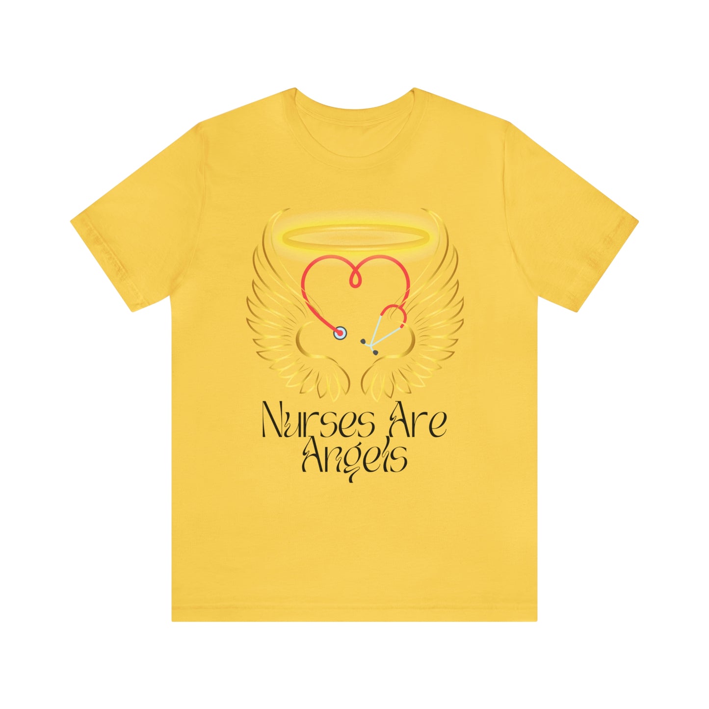 "Nurses Are Angels" - Unisex Jersey Short Sleeve Tee