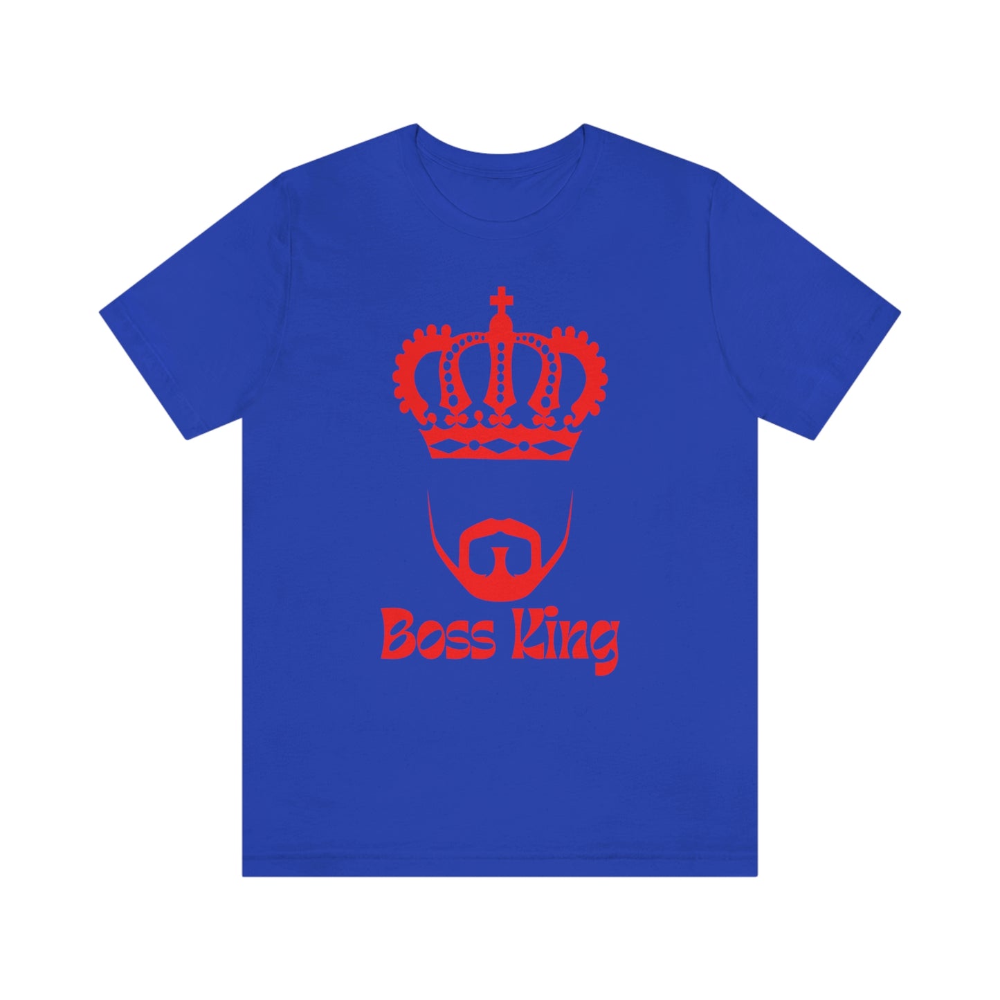 "Red Print - Boss King" - Unisex Jersey Short Sleeve Tee