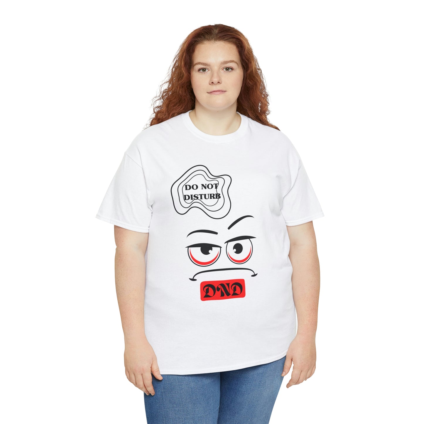 "DO NOT DISTURB" Unisex Heavy Cotton Tee