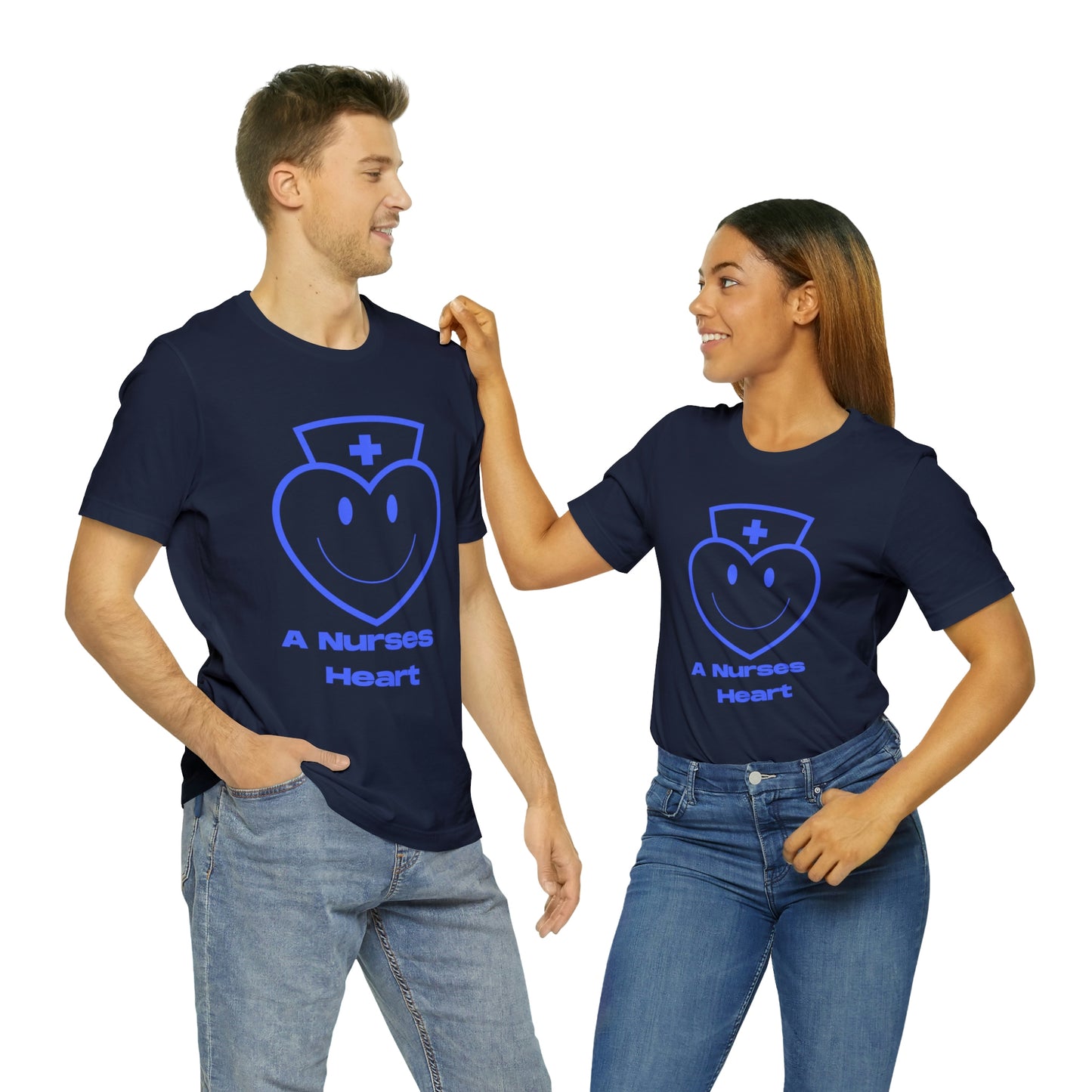"A Nurses Heart" - Unisex Jersey Short Sleeve Tee