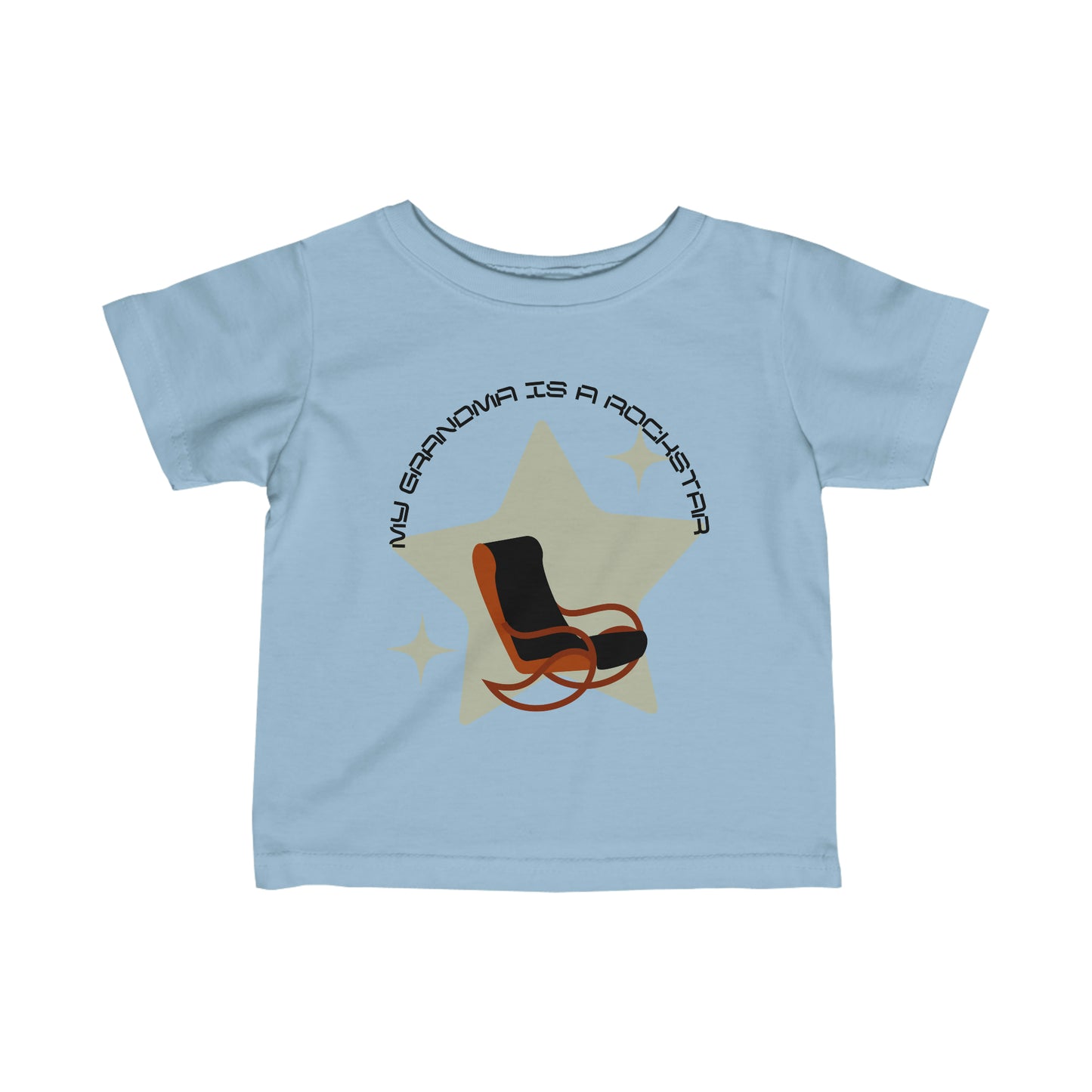 "My Grandma is a Rockstar" - Infant Fine Jersey Tee