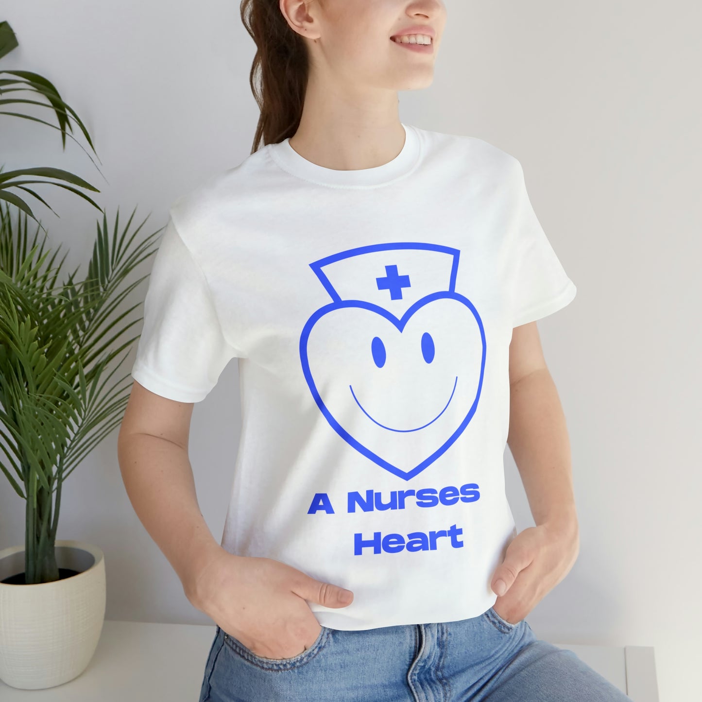 "A Nurses Heart" - Unisex Jersey Short Sleeve Tee