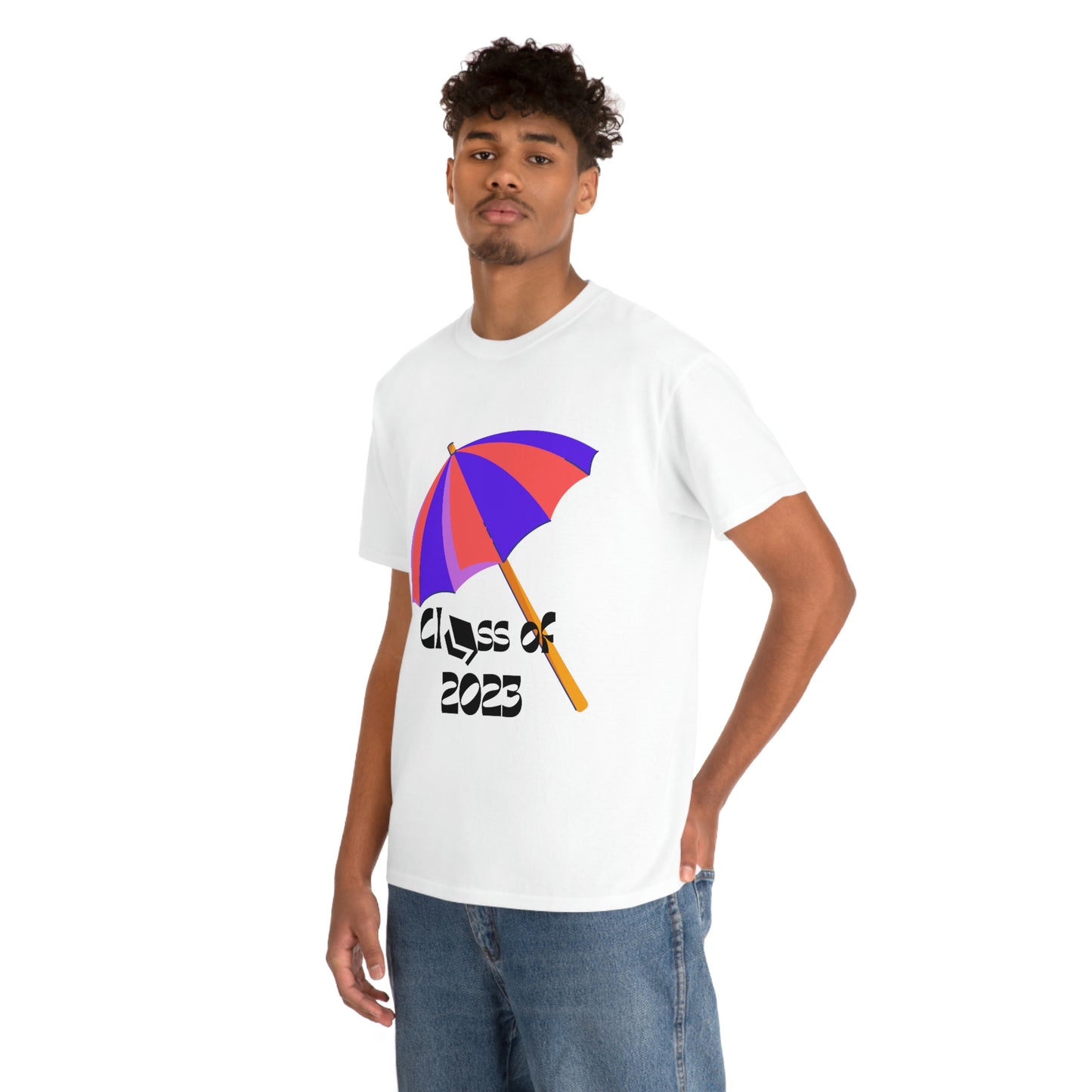 "Beach Umbrella 2023 Graduate" Unisex Heavy Cotton Tee