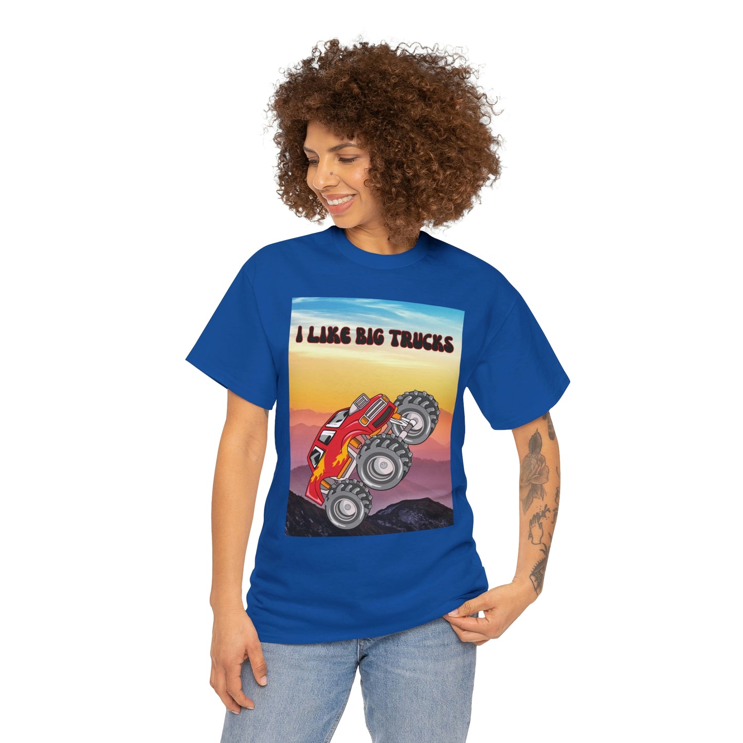 "I LIKE BIG TRUCKS" Unisex Heavy Cotton Tee