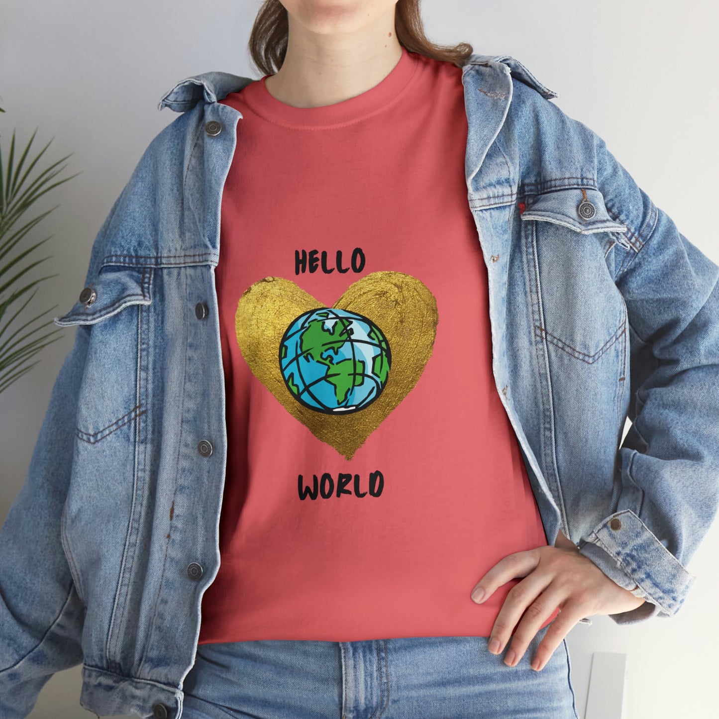 "Hello World" Unisex Heavy Cotton Tee