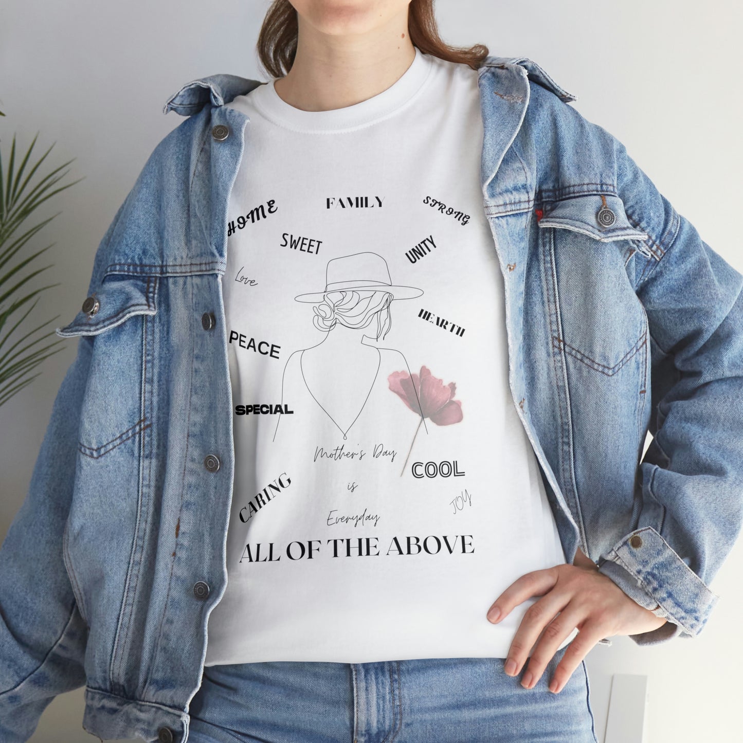 "MOM ALL OF THE ABOVE" Unisex Heavy Cotton Tee