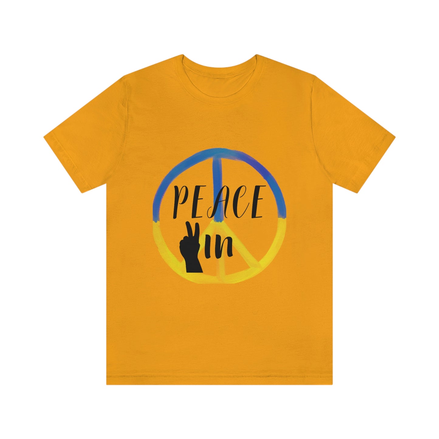 "Peace In" Unisex Jersey Short Sleeve Tee