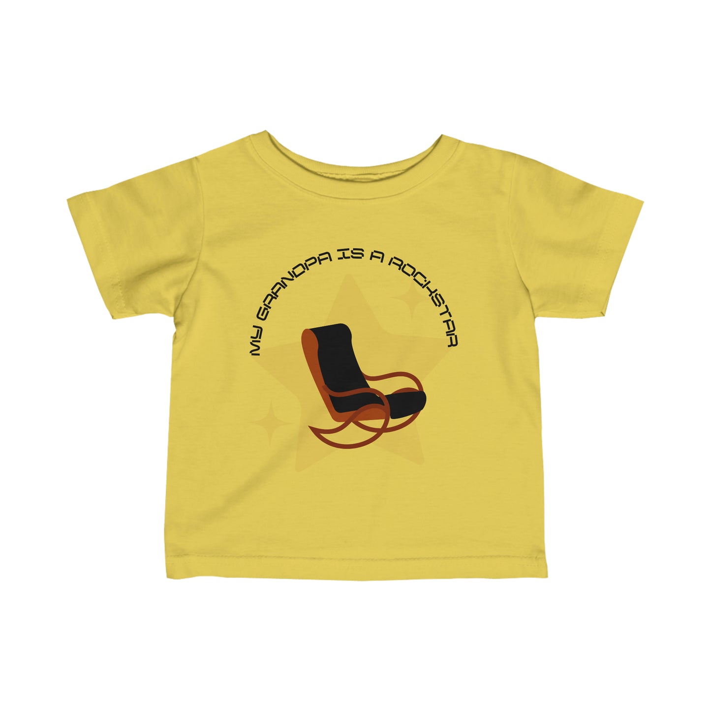 "My Grandpa is a Rockstar" - Infant Fine Jersey Tee