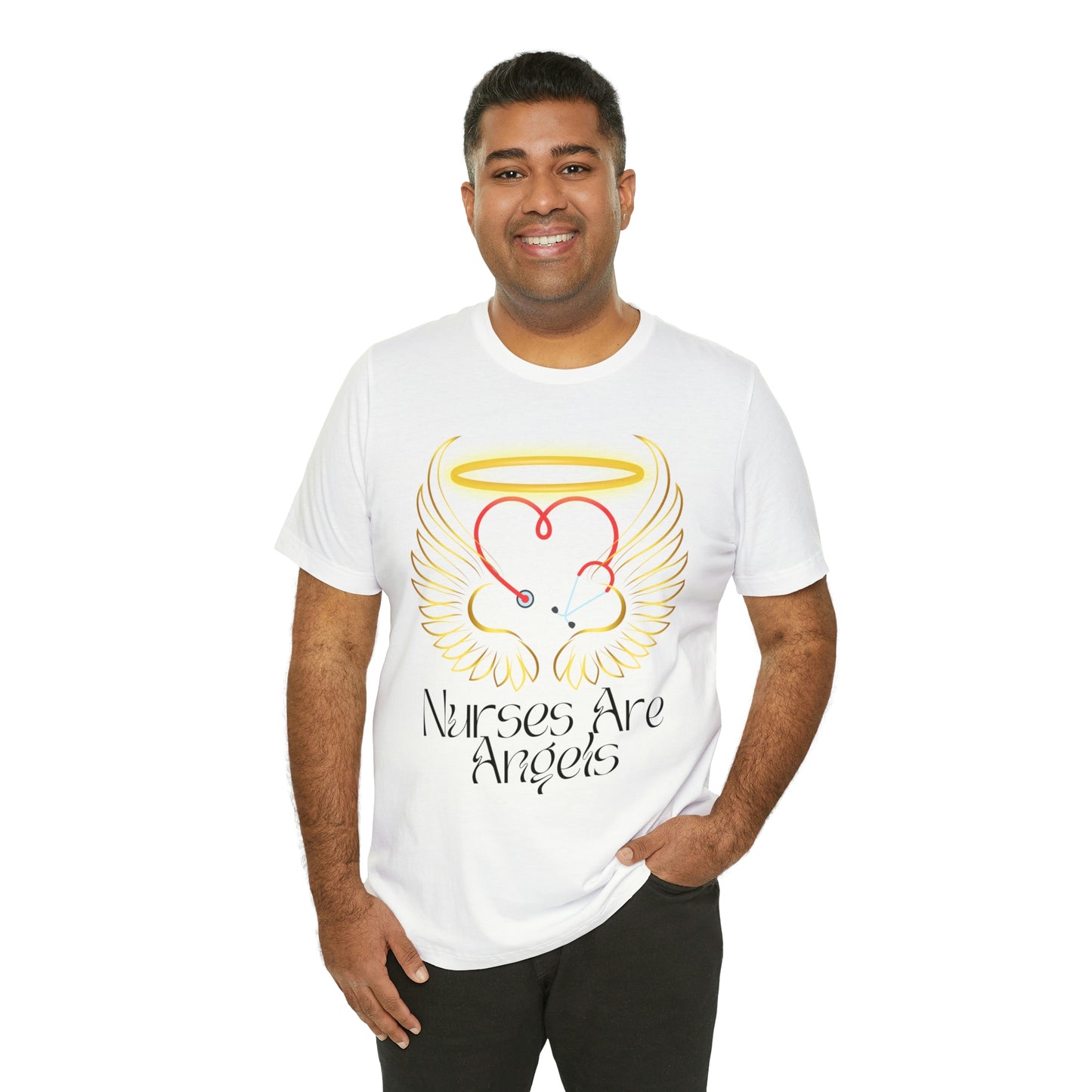 "Nurses Are Angels" - Unisex Jersey Short Sleeve Tee