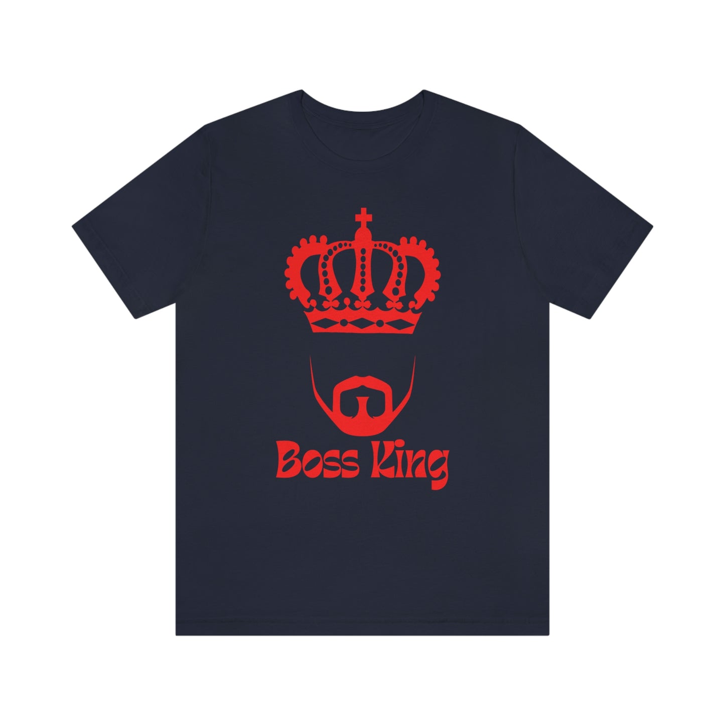 "Red Print - Boss King" - Unisex Jersey Short Sleeve Tee