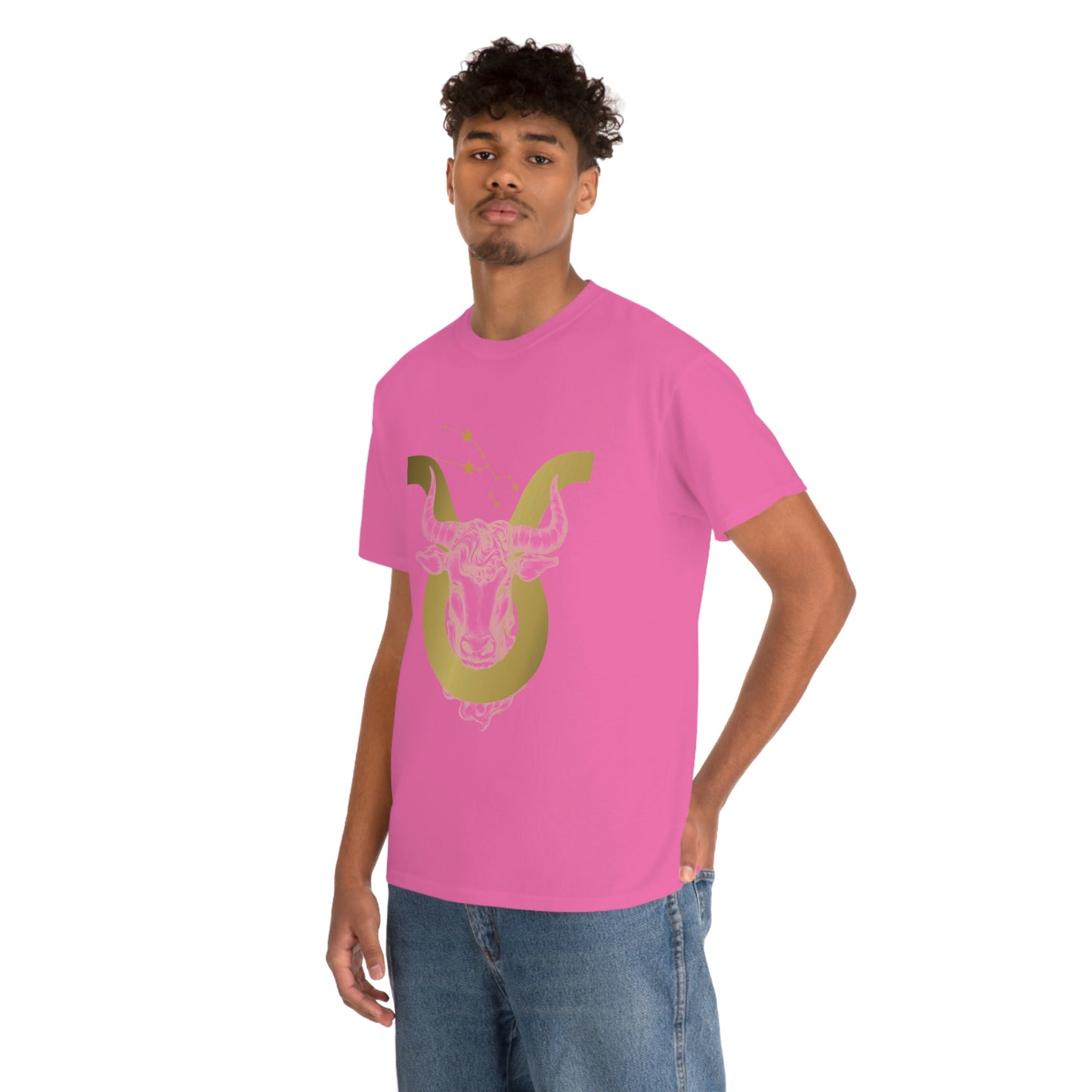 "Taurus Symbol and Glyph" Unisex Heavy Cotton Tee