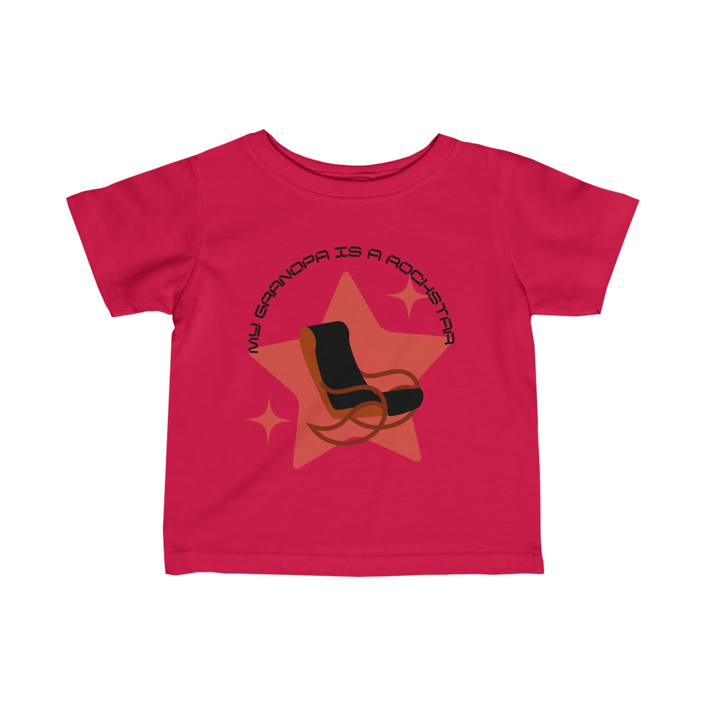 "My Grandpa is a Rockstar" - Infant Fine Jersey Tee