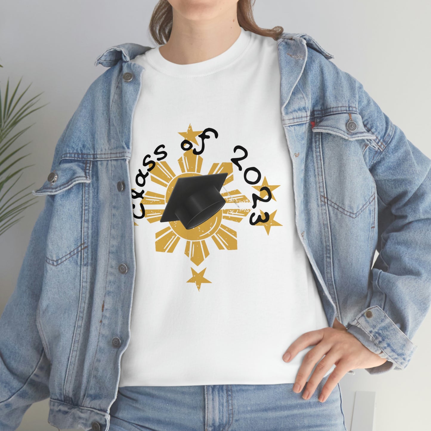 "Class of 2023 Cap on  Splash" 2023 Graduate:  Unisex Heavy Cotton Tee