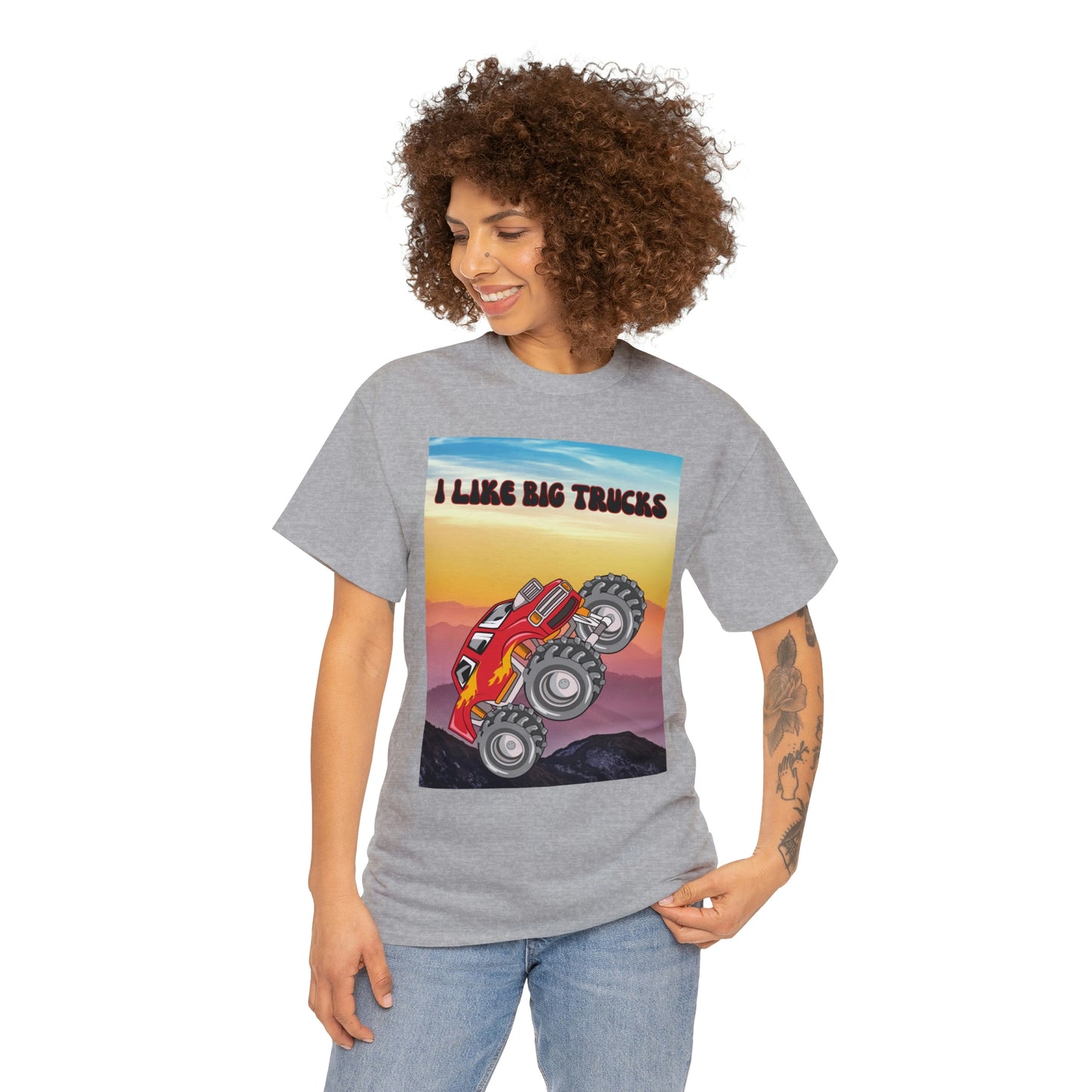 "I LIKE BIG TRUCKS" Unisex Heavy Cotton Tee