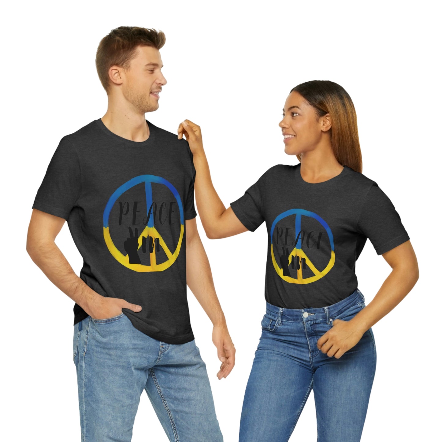 "Peace In" Unisex Jersey Short Sleeve Tee