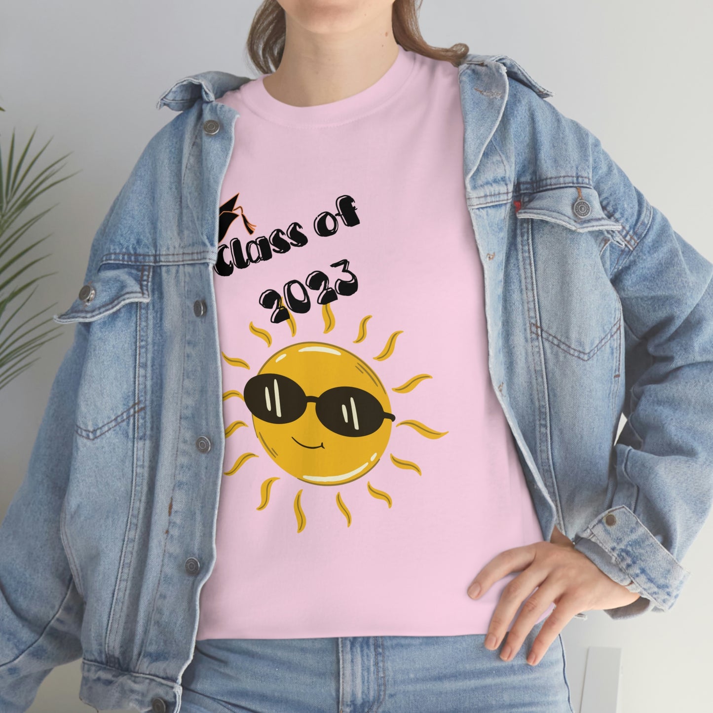 "Class of 2023 Sunshine wearing Shades" Unisex Heavy Cotton Tee