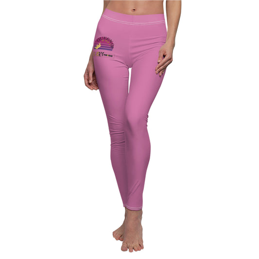 Light Pink - "Queen of Everything" Women's Casual Leggings (AOP)