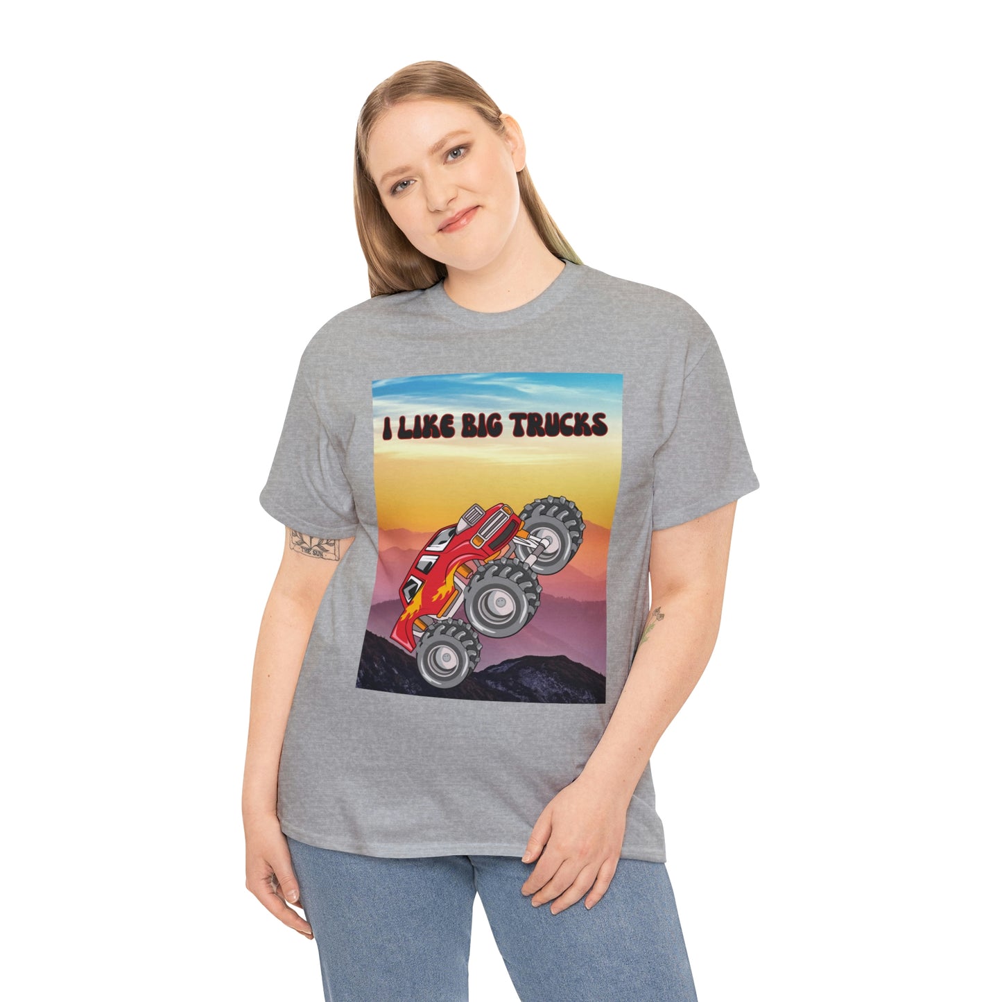 "I LIKE BIG TRUCKS" Unisex Heavy Cotton Tee