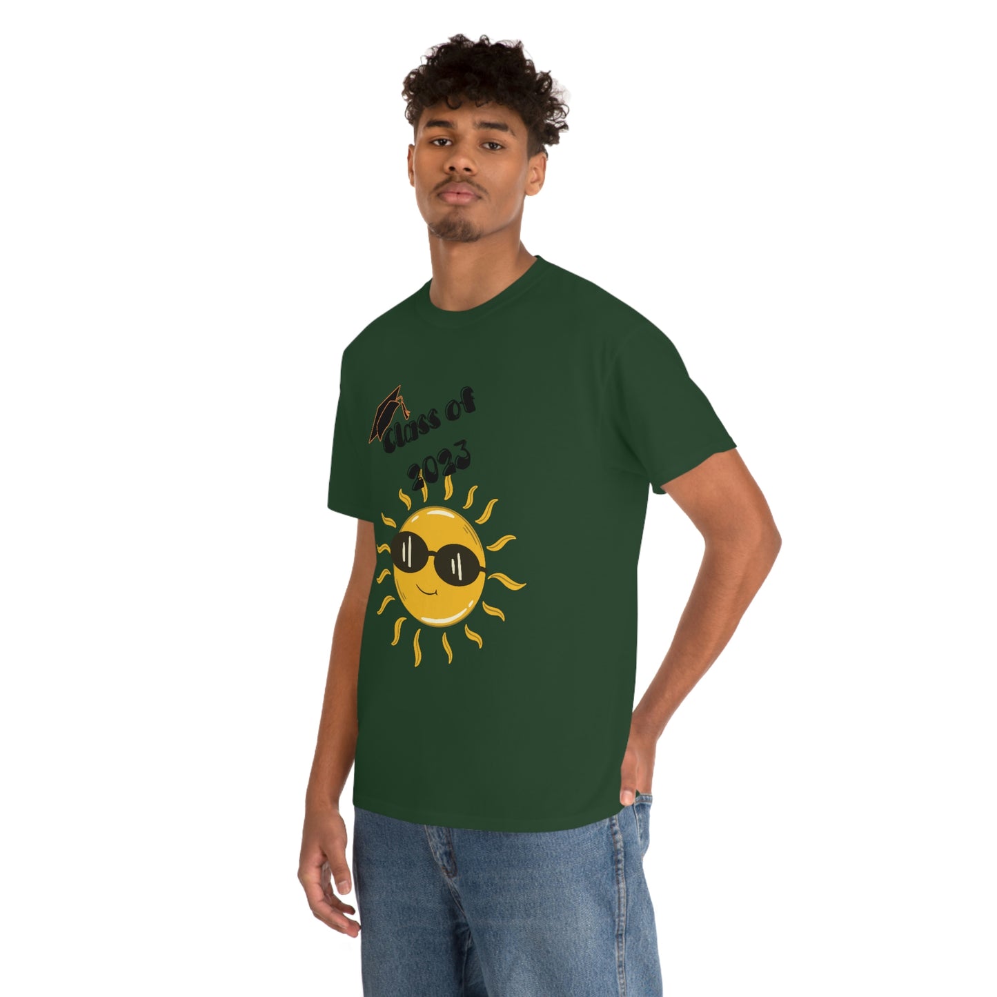"Class of 2023 Sunshine wearing Shades" Unisex Heavy Cotton Tee