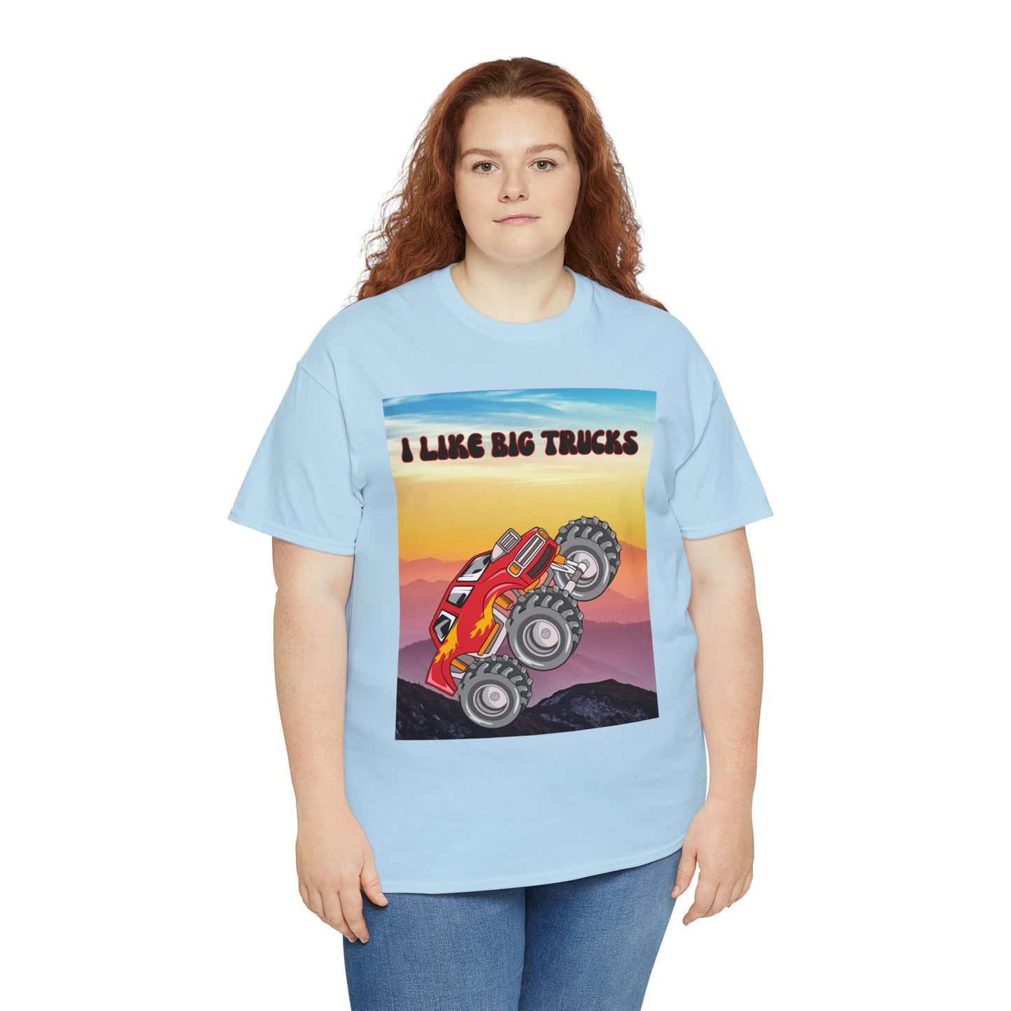 "I LIKE BIG TRUCKS" Unisex Heavy Cotton Tee