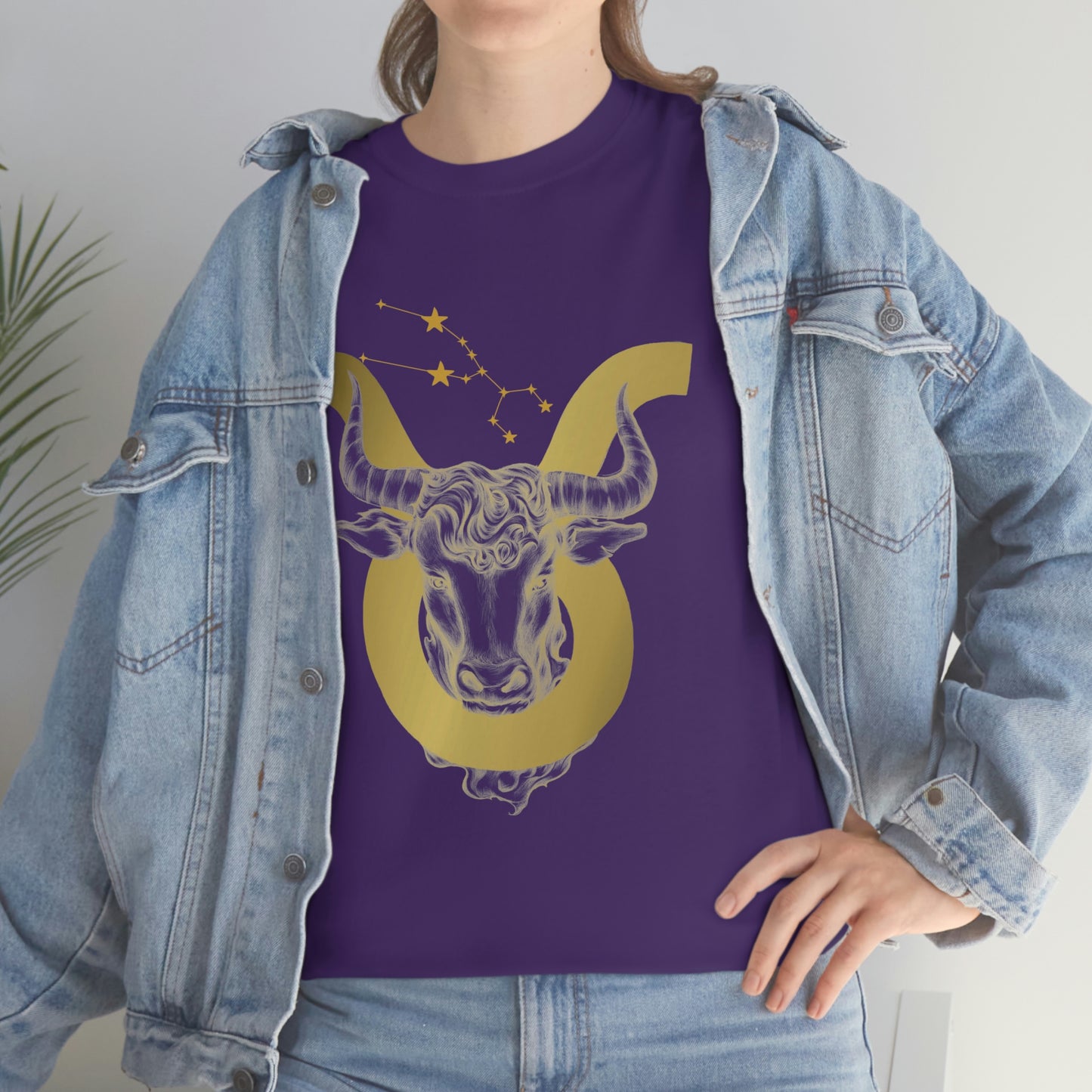 "Taurus Symbol and Glyph" Unisex Heavy Cotton Tee