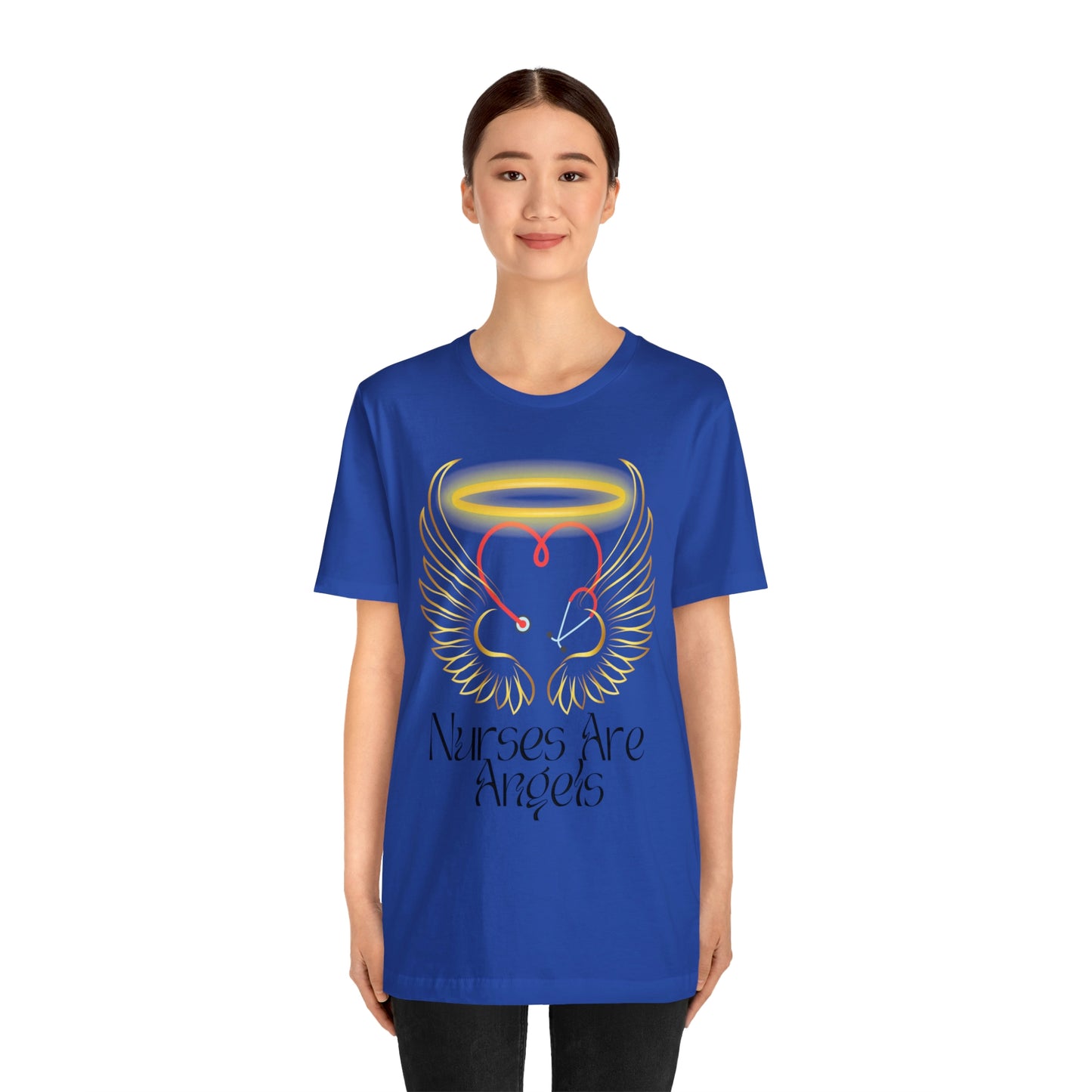 "Nurses Are Angels" - Unisex Jersey Short Sleeve Tee