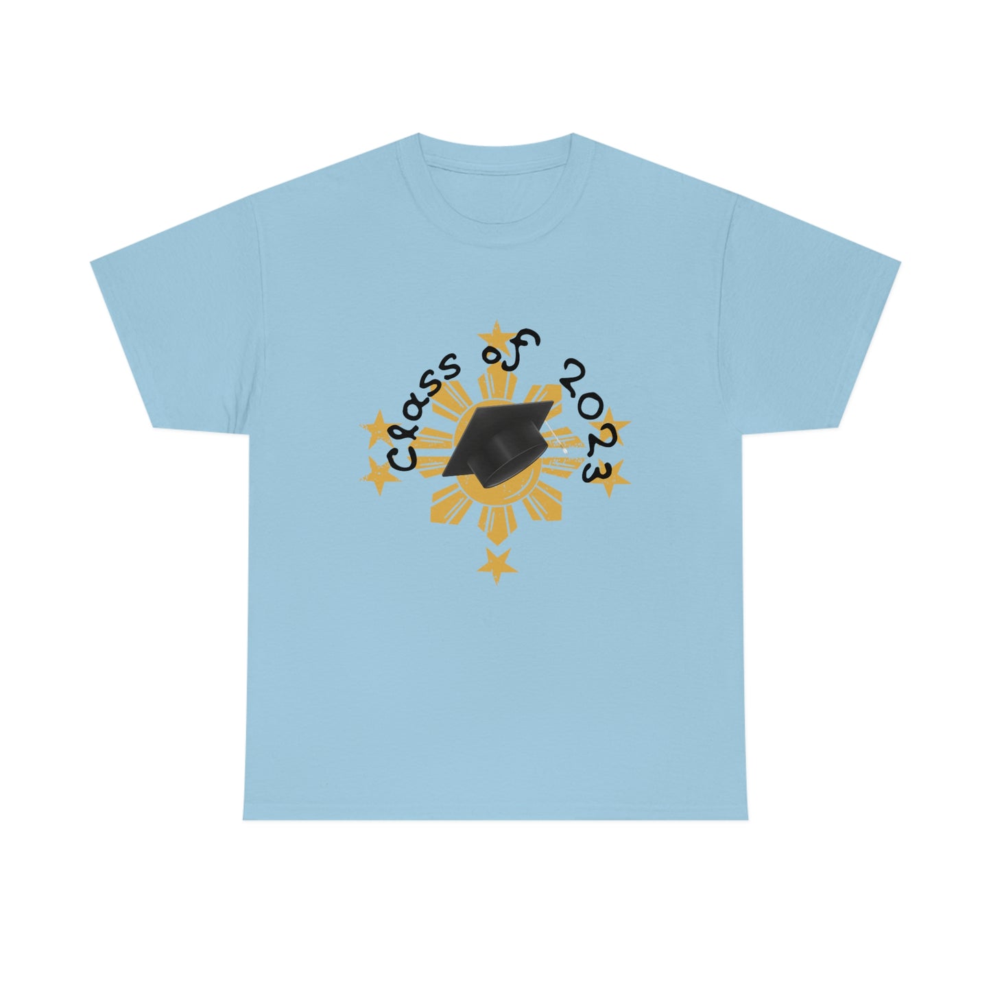 "Class of 2023 Cap on  Splash" 2023 Graduate:  Unisex Heavy Cotton Tee
