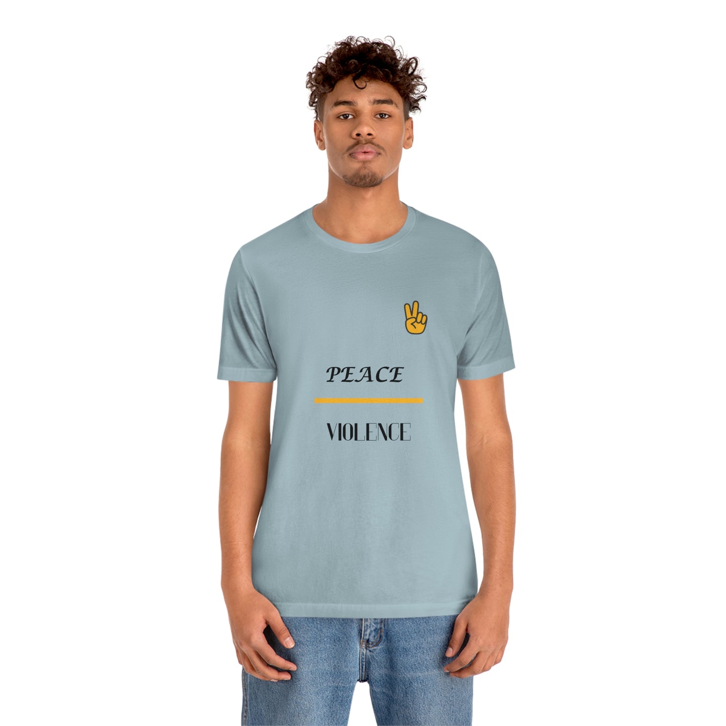 "Peace/ Violence" Unisex Jersey Short Sleeve Tee