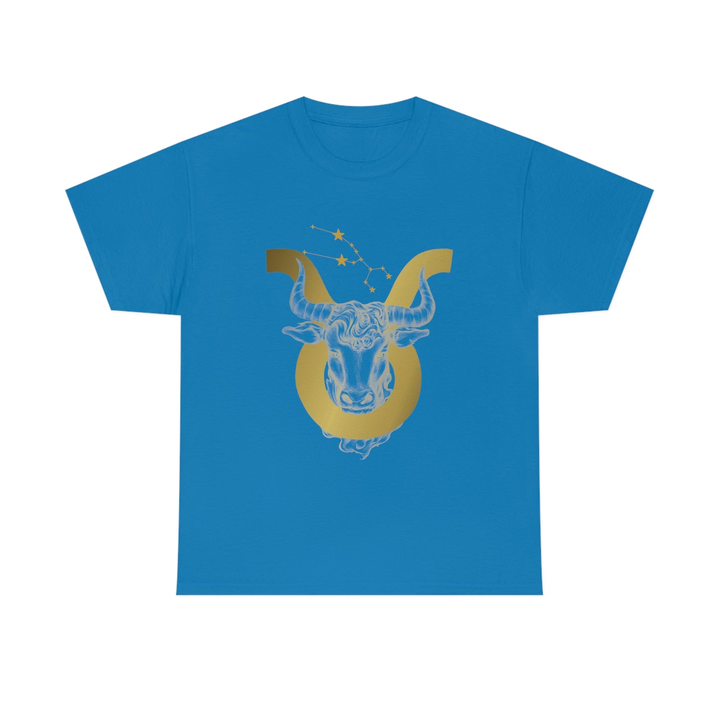 "Taurus Symbol and Glyph" Unisex Heavy Cotton Tee
