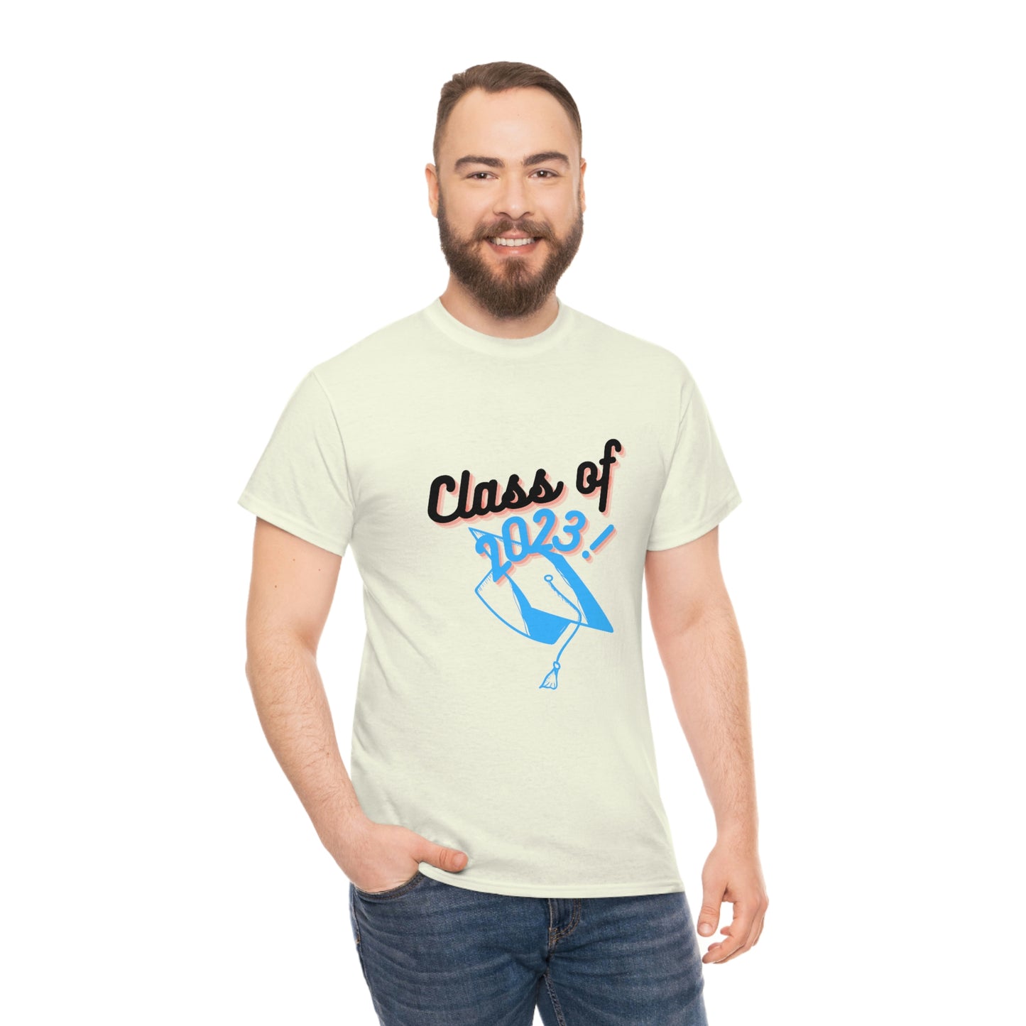 "Class of 2023 Graduation Cap": 2023 Graduate:  Unisex Heavy Cotton Tee