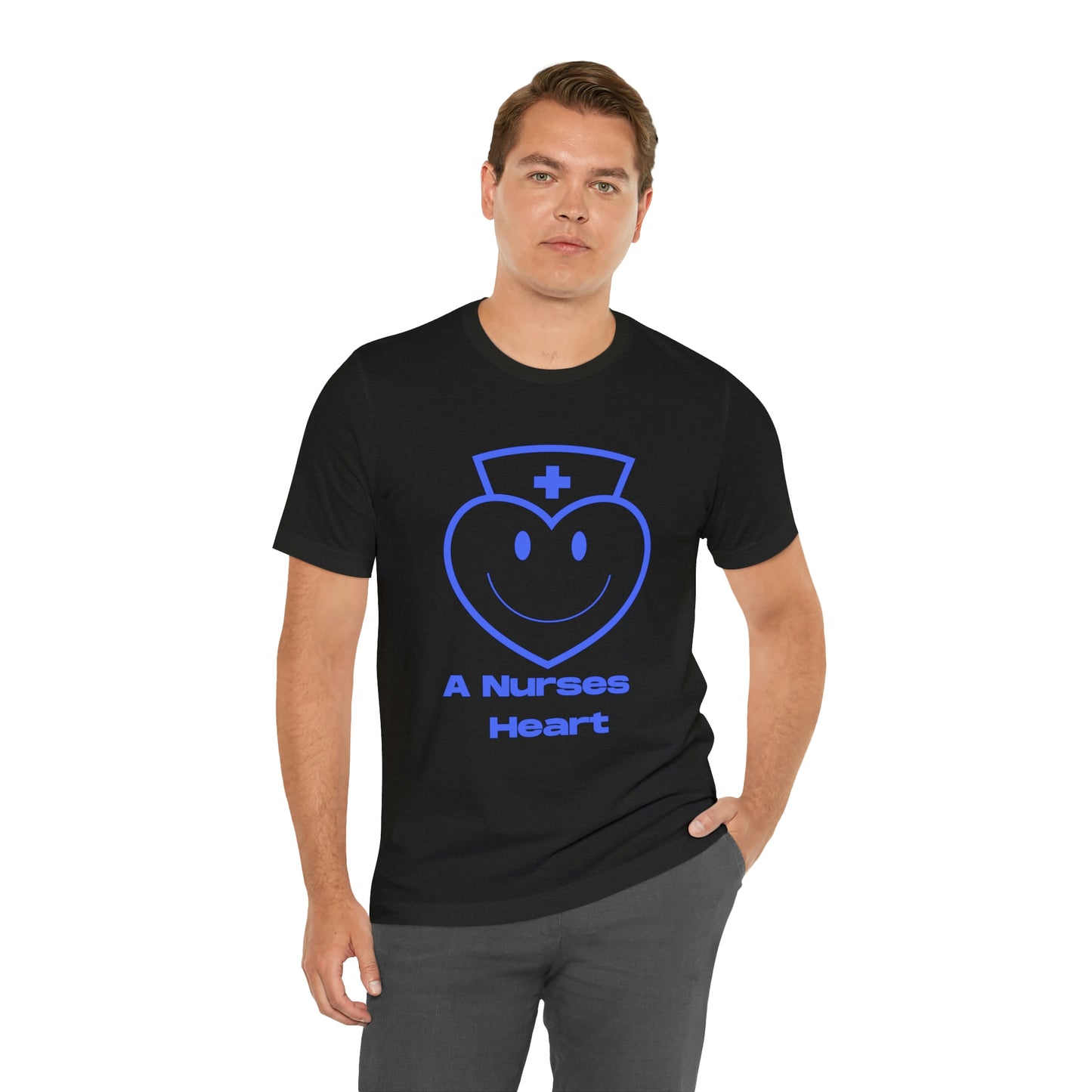 "A Nurses Heart" - Unisex Jersey Short Sleeve Tee