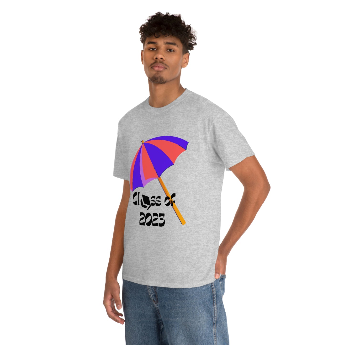 "Beach Umbrella 2023 Graduate" Unisex Heavy Cotton Tee
