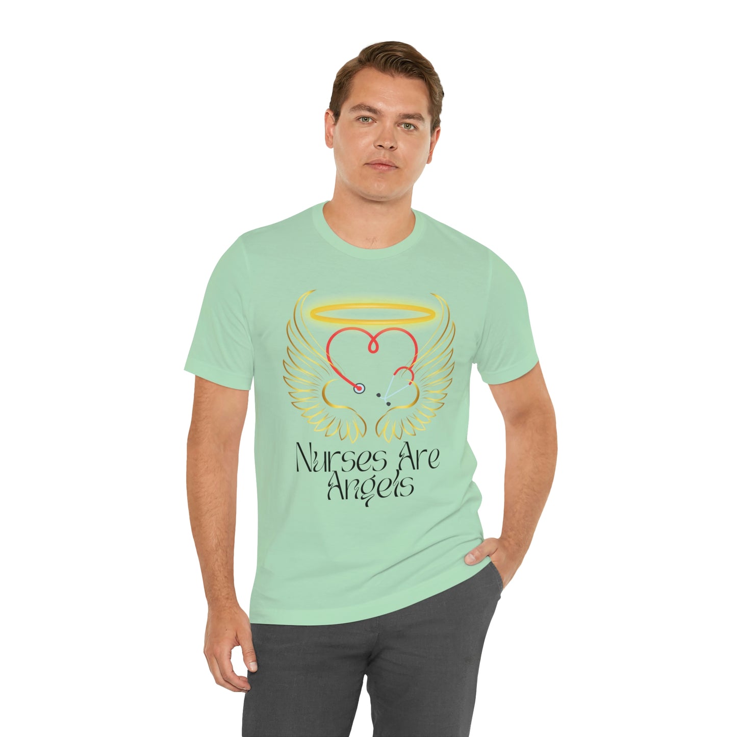 "Nurses Are Angels" - Unisex Jersey Short Sleeve Tee