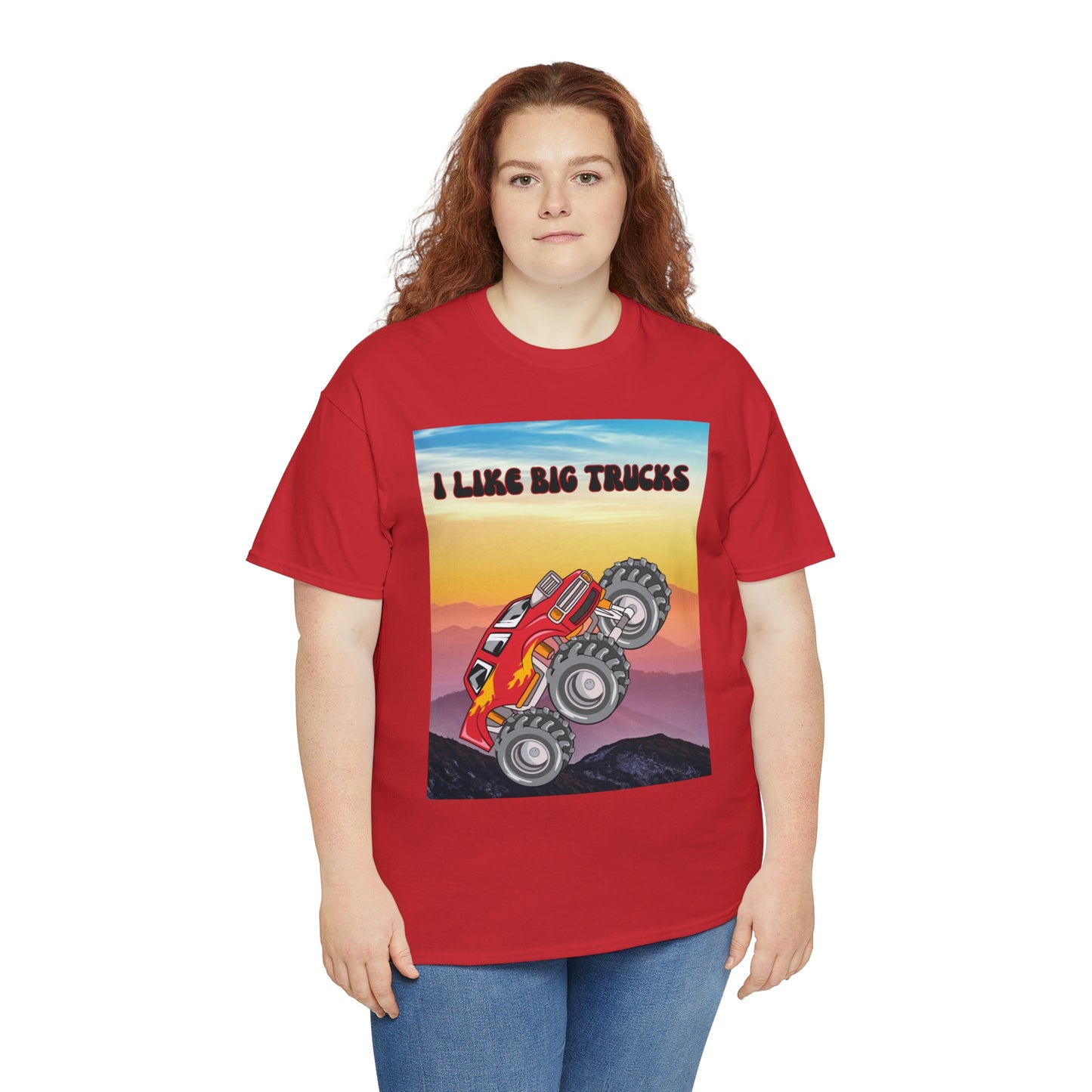 "I LIKE BIG TRUCKS" Unisex Heavy Cotton Tee