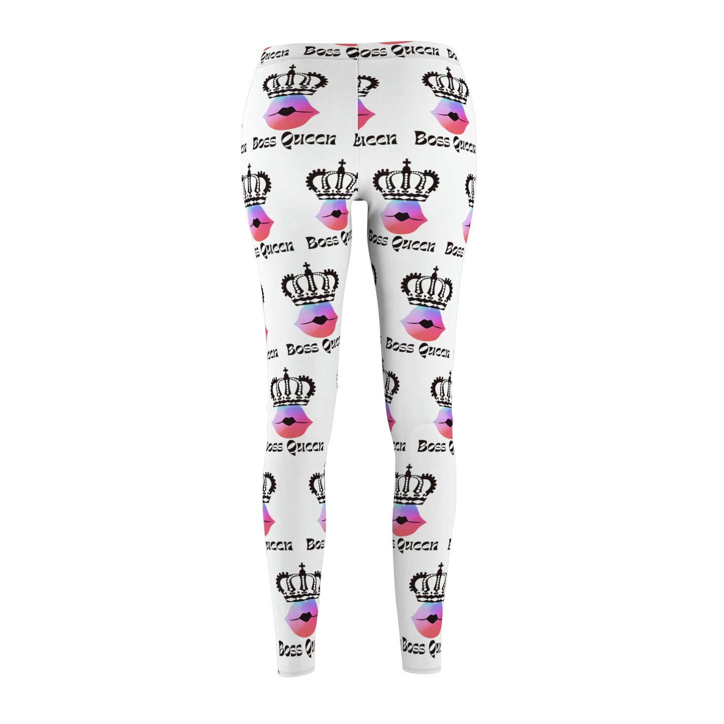 Boss Queen (Large Design) Women's Casual Leggings