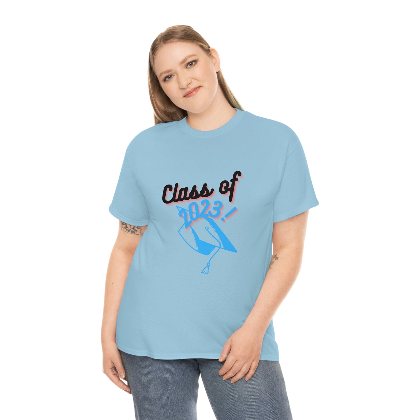 "Class of 2023 Graduation Cap": 2023 Graduate:  Unisex Heavy Cotton Tee