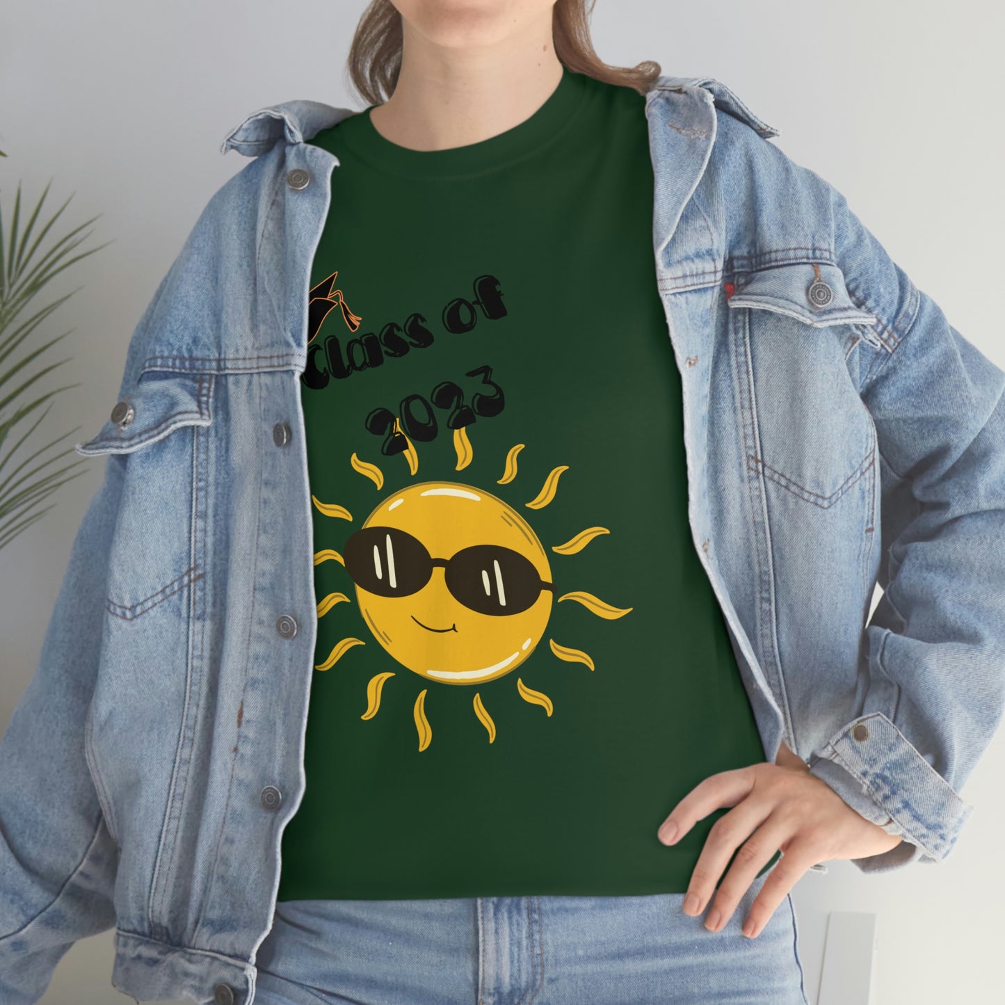 "Class of 2023 Sunshine wearing Shades" Unisex Heavy Cotton Tee