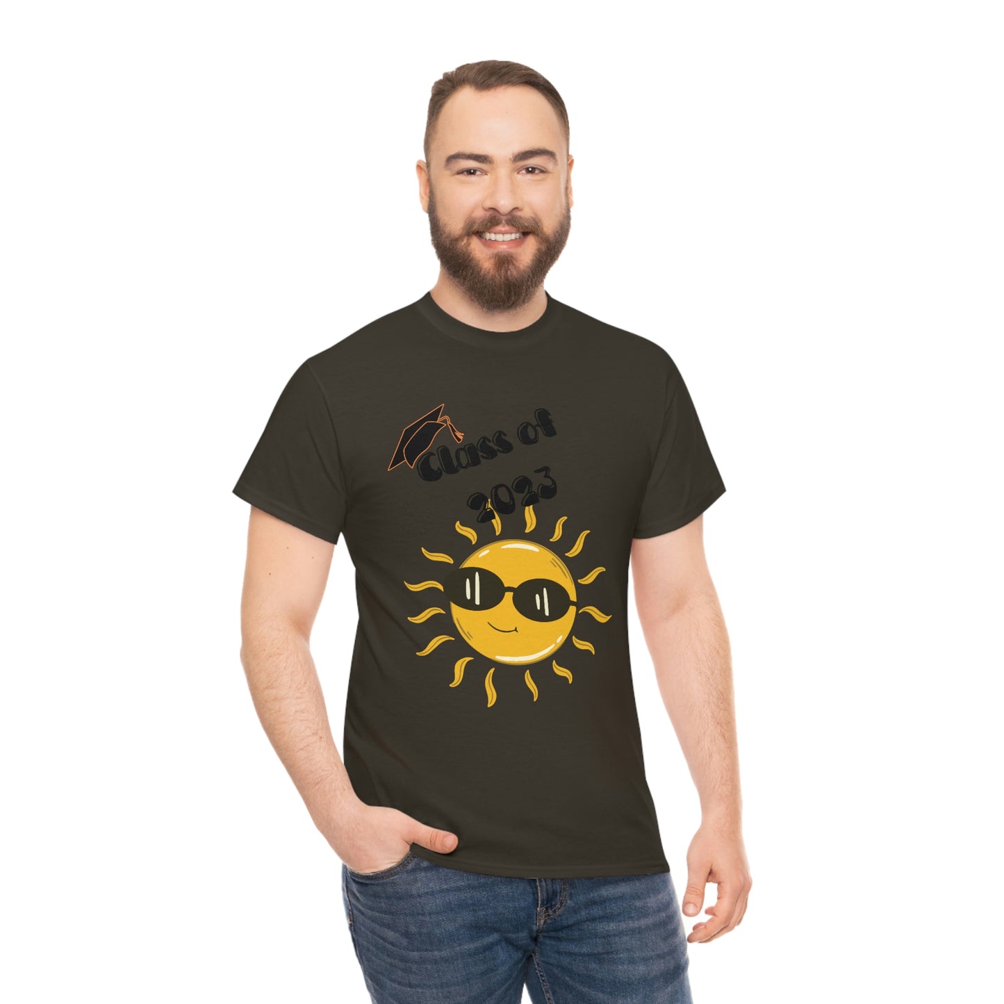 "Class of 2023 Sunshine wearing Shades" Unisex Heavy Cotton Tee