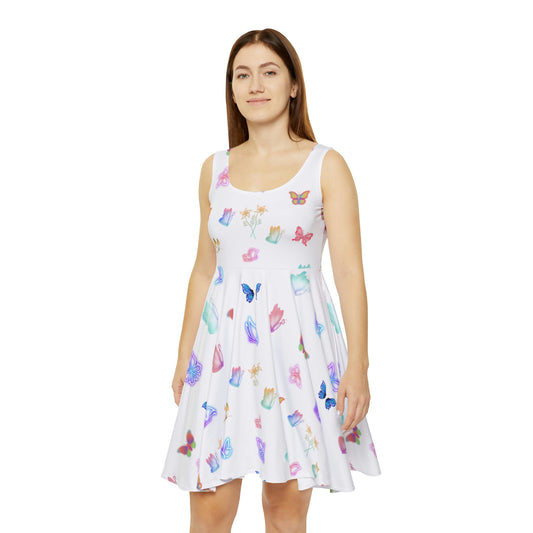"GLOWING BUTTERFLIES" Women's Skater Dress