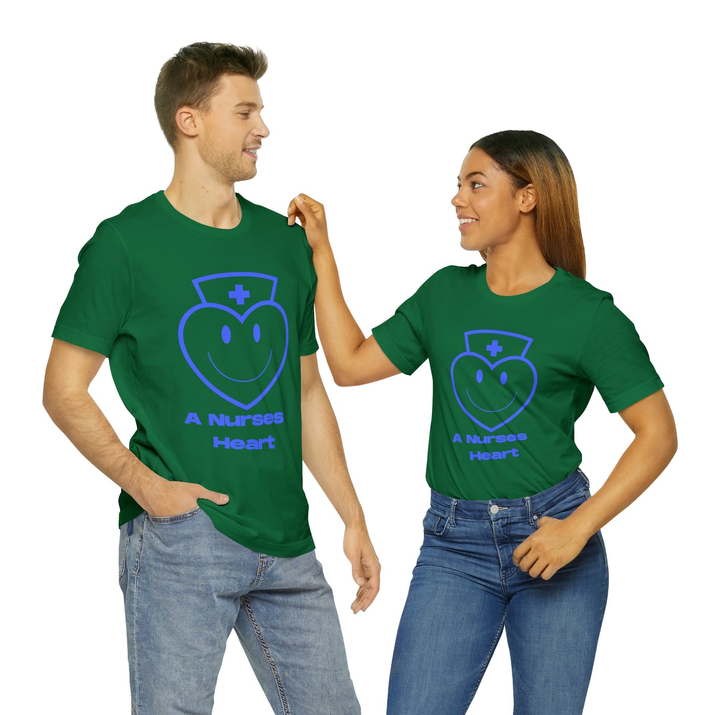 "A Nurses Heart" - Unisex Jersey Short Sleeve Tee