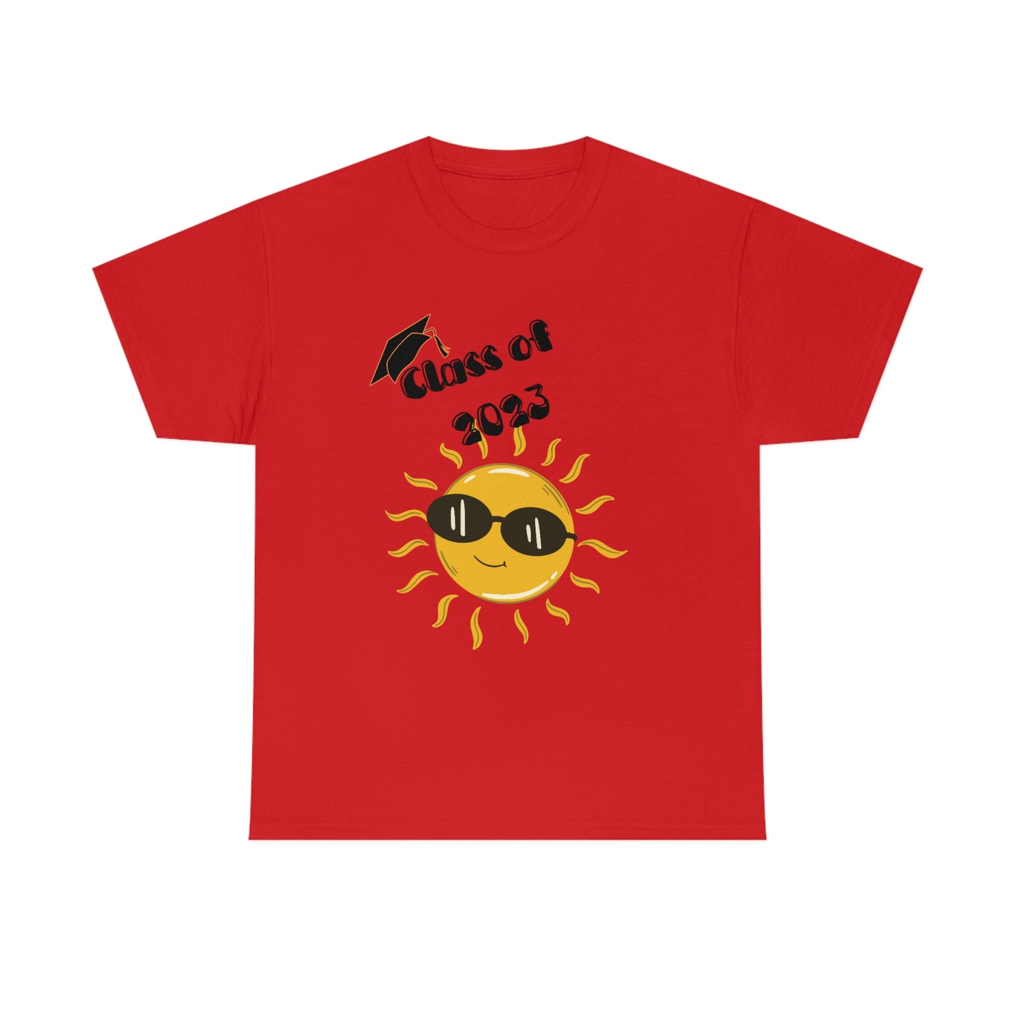 "Class of 2023 Sunshine wearing Shades" Unisex Heavy Cotton Tee