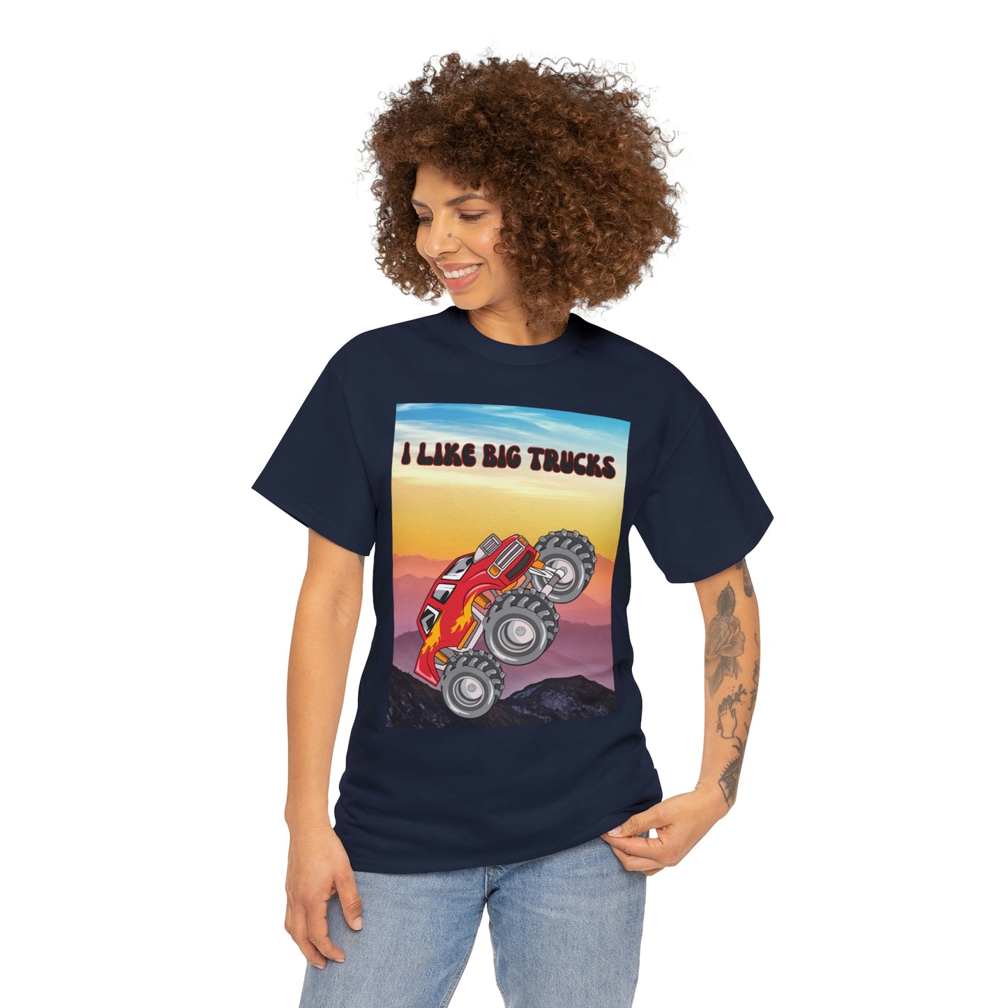 "I LIKE BIG TRUCKS" Unisex Heavy Cotton Tee