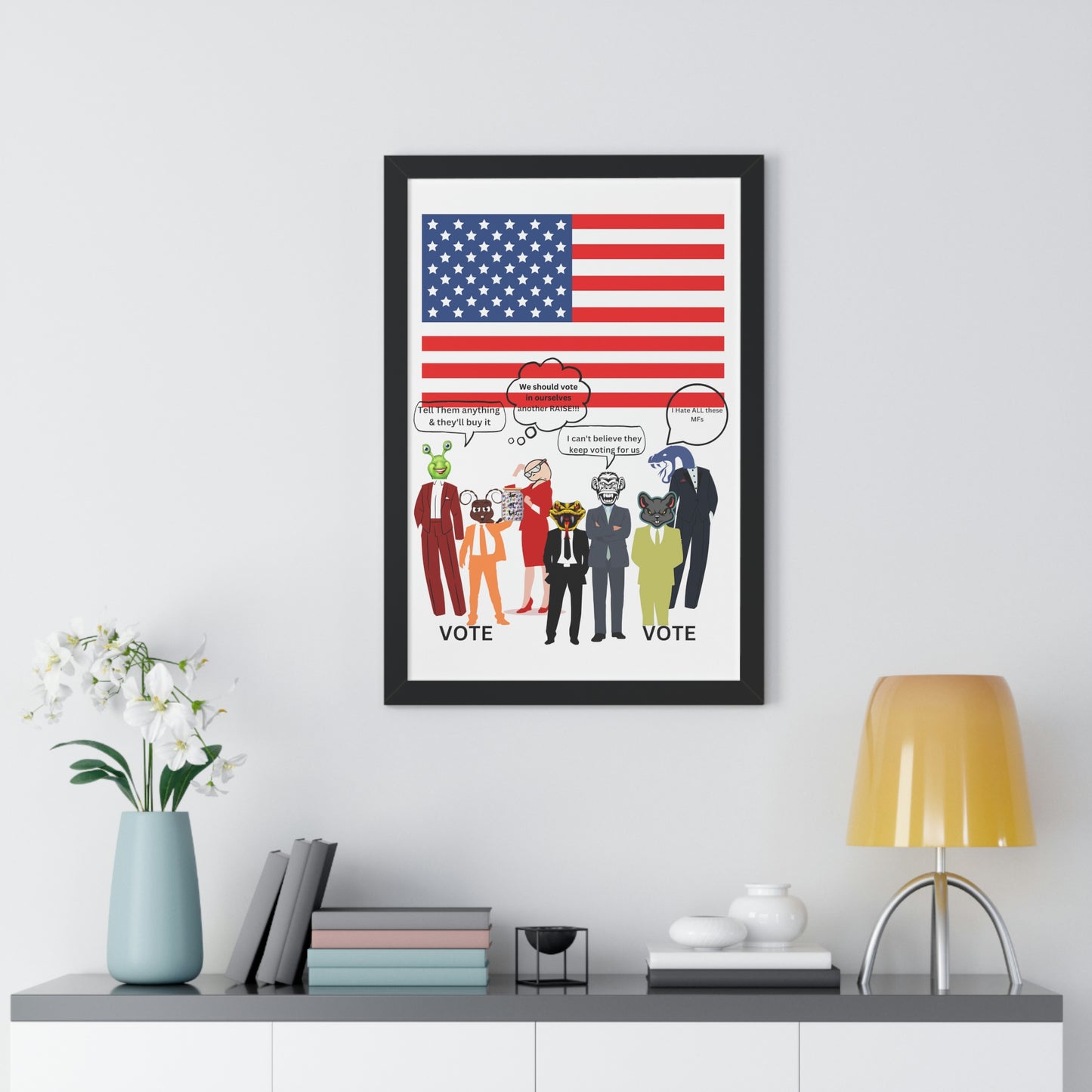 "Jar of Lies" - Framed Vertical Poster