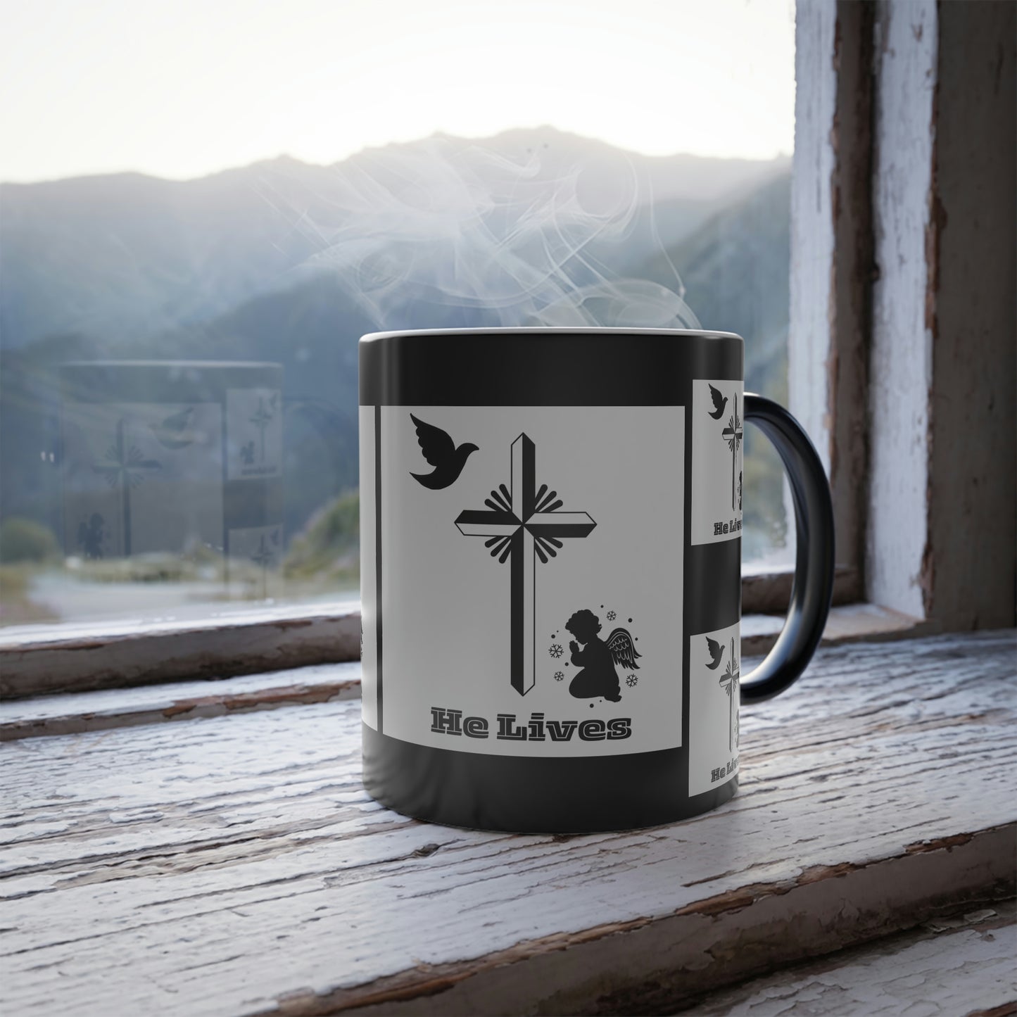 "He Lives" Color Morphing Mug, 11oz