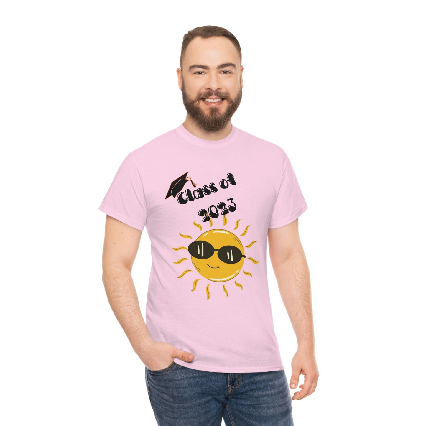 "Class of 2023 Sunshine wearing Shades" Unisex Heavy Cotton Tee